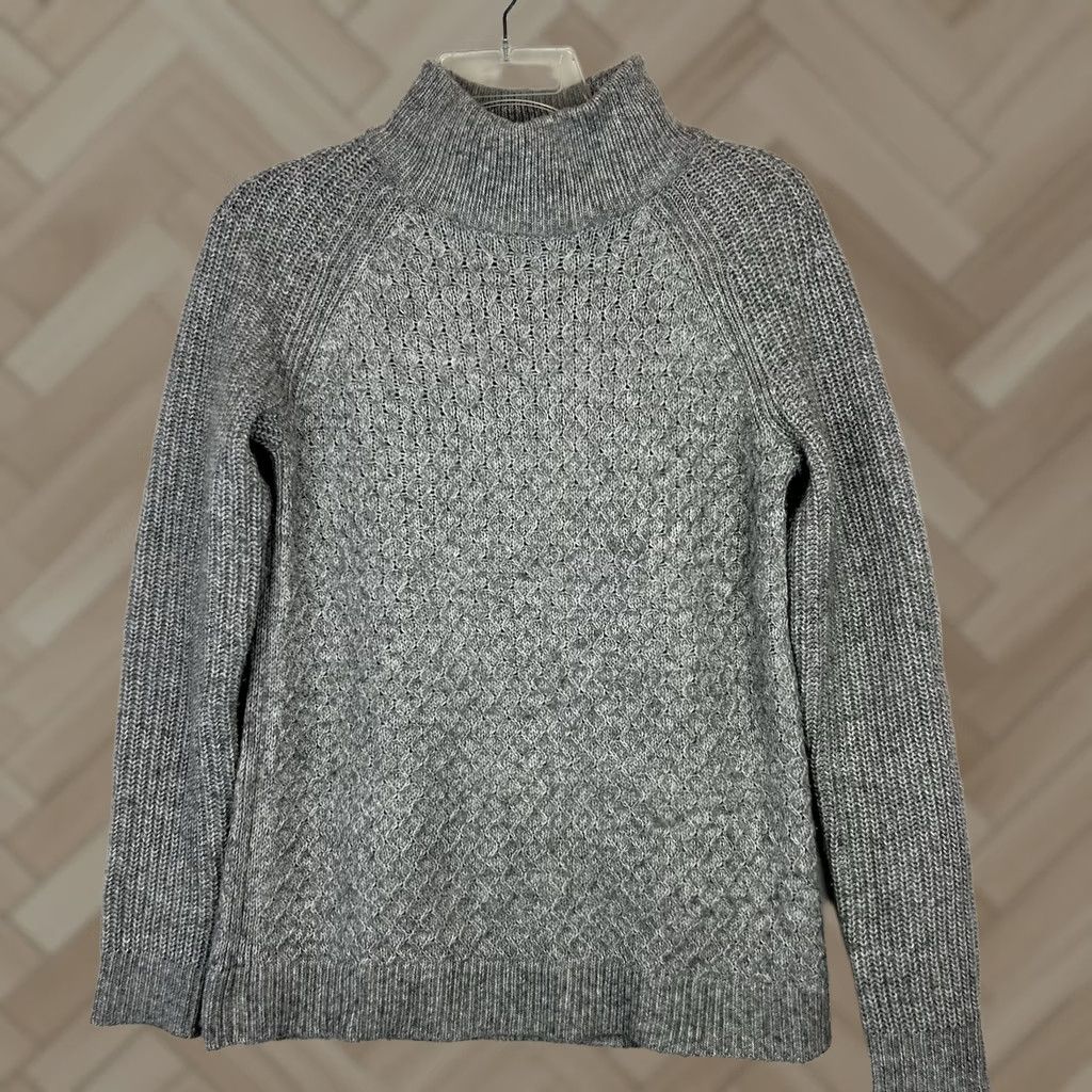 Talbots Talbots Sweater Womens XS Gray Mock Neck Pullover Minimalist Old Money Size XS / US 0-2 / IT 36-38 - 1 Thumbnail