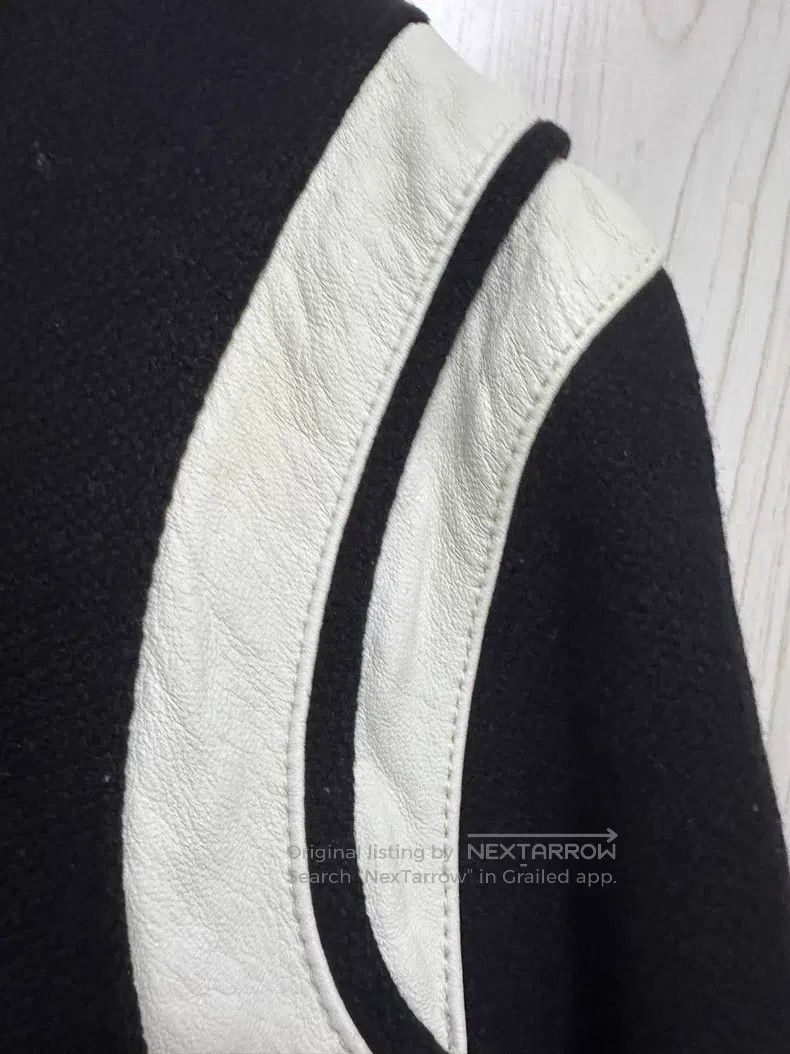 Saint Laurent Paris Saint Laurent Paris Black and White Leather Trim Wool Base Size US S / EU 44-46 / 1 - 3 Thumbnail