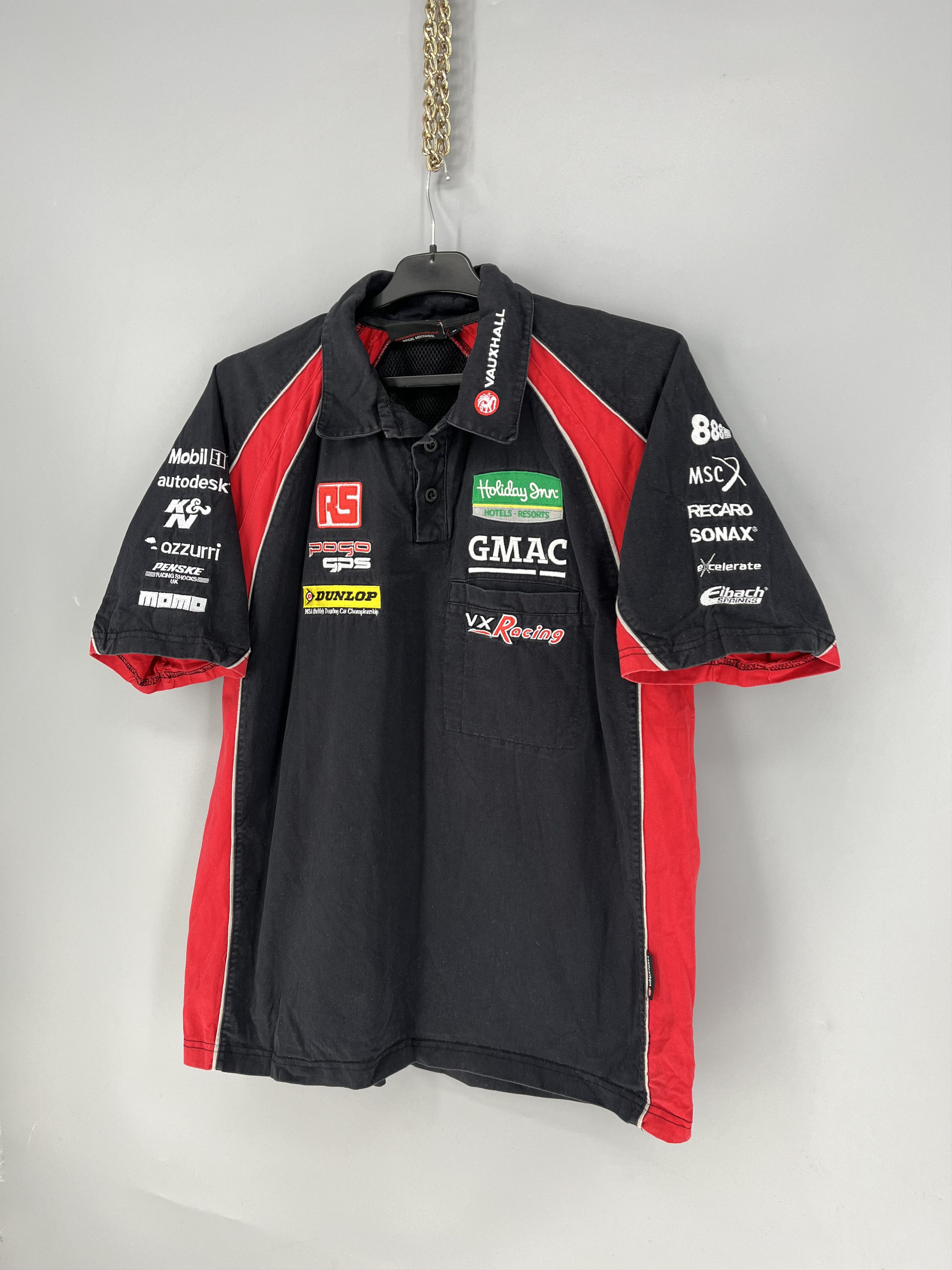 Vintage Vauxhall VX Racing BTCC Polo Shirt Mens M Black Red Size US M / EU 48-50 / 2 - 3 Thumbnail