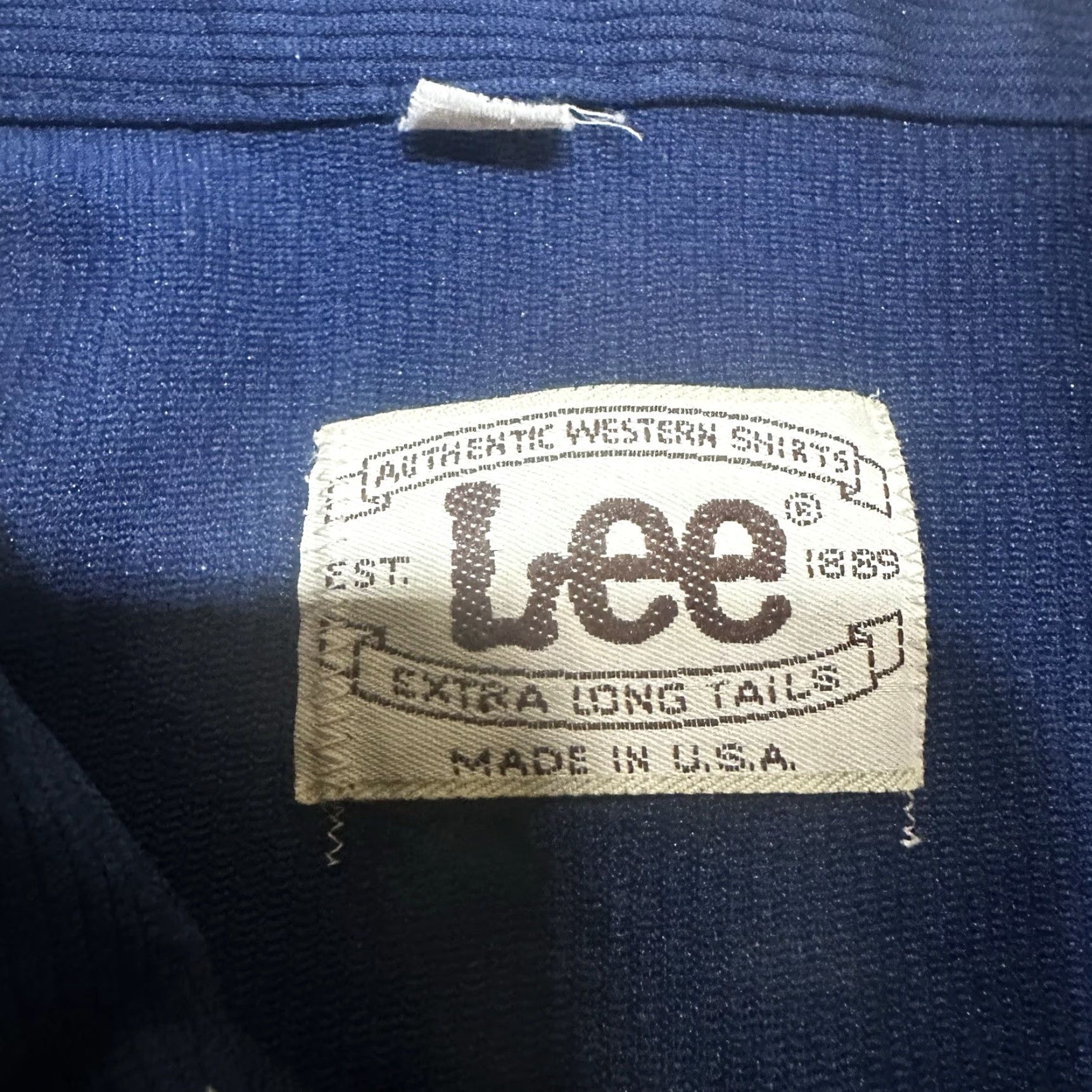 Lee VINTAGE Lee Pearl Snap Shirt Western 1970s Blue L Mens Size US L / EU 52-54 / 3 - 5 Thumbnail
