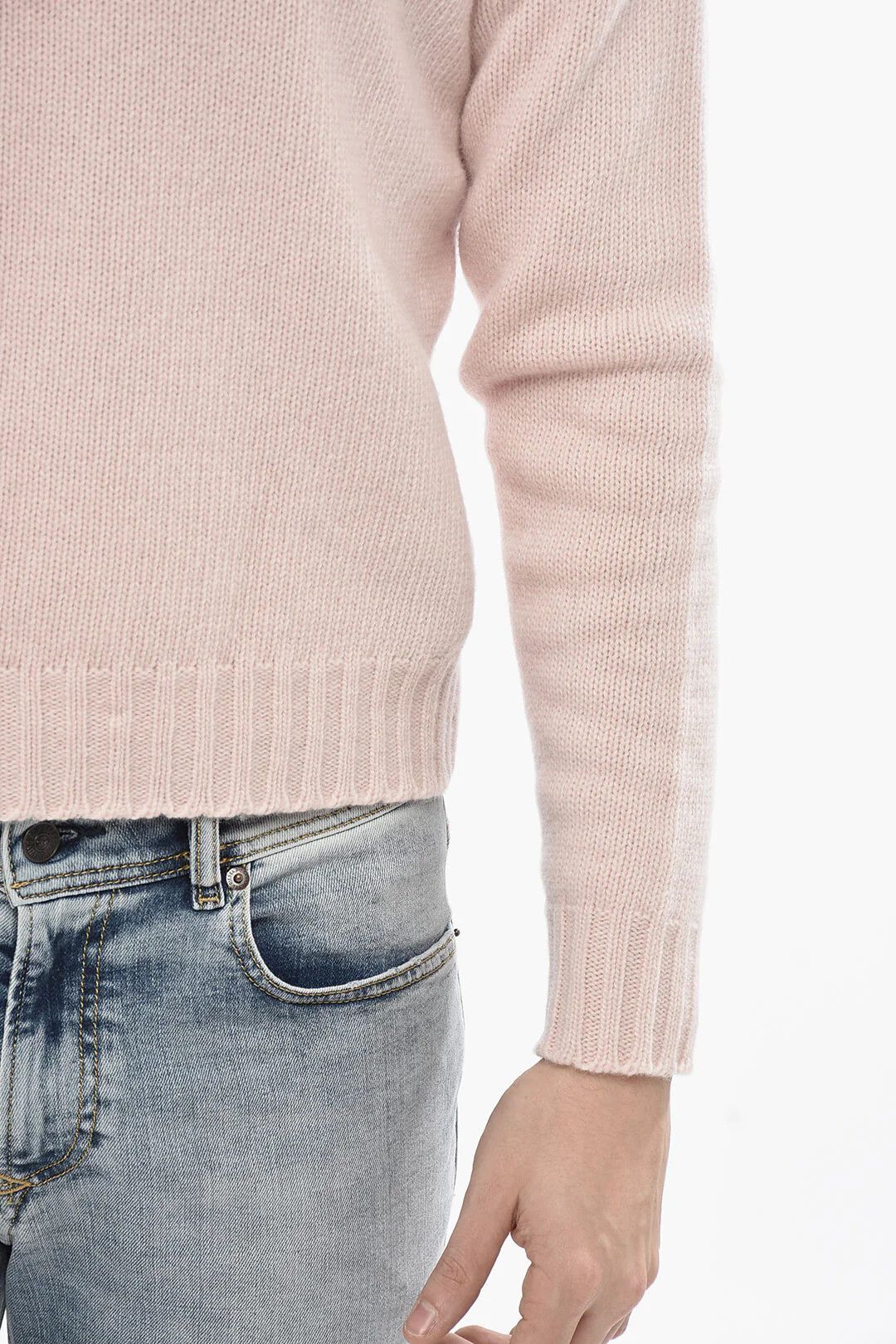 Palm Angels og1mm0326 Wool-Blend Crewneck Sweater in Pink Size US XS / EU 42 / 0 - 3 Thumbnail