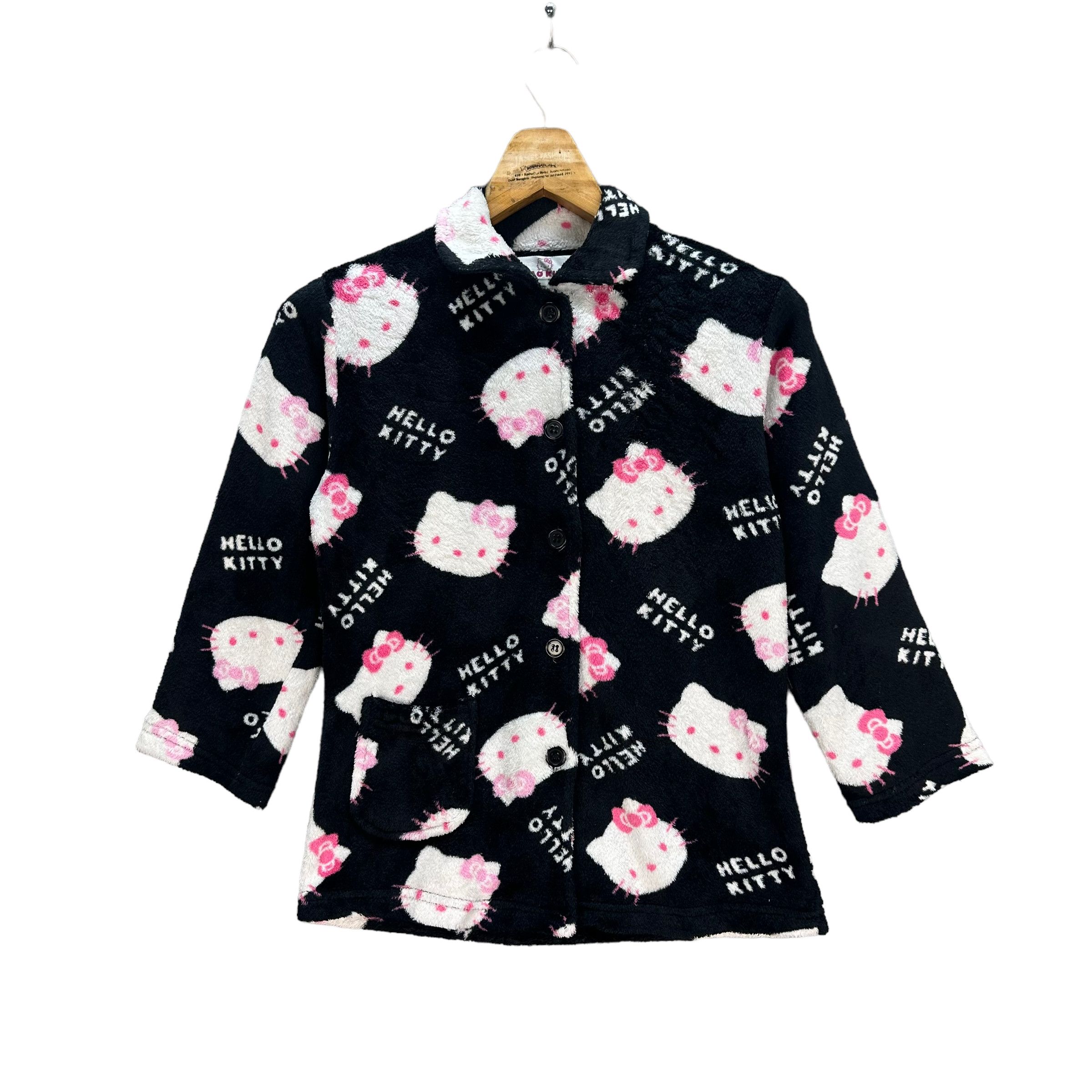 Anime HELLO KITTY FLEECE SHIRT #7867-186 Size XS / US 0-2 / IT 36-38 - 1 Thumbnail