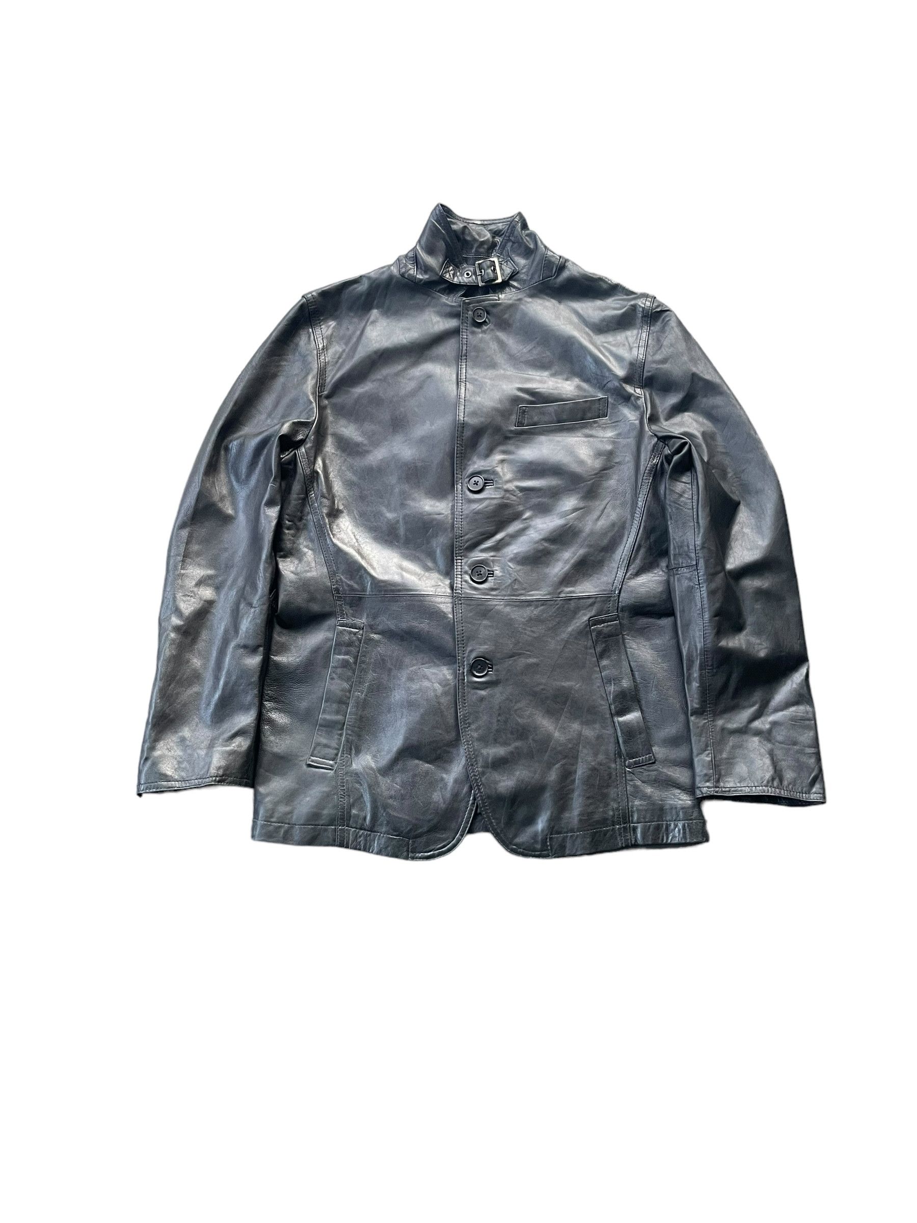 Japanese Brand The Suit Company Coat Leather Jacket Size US M / EU 48-50 / 2 - 1 Thumbnail
