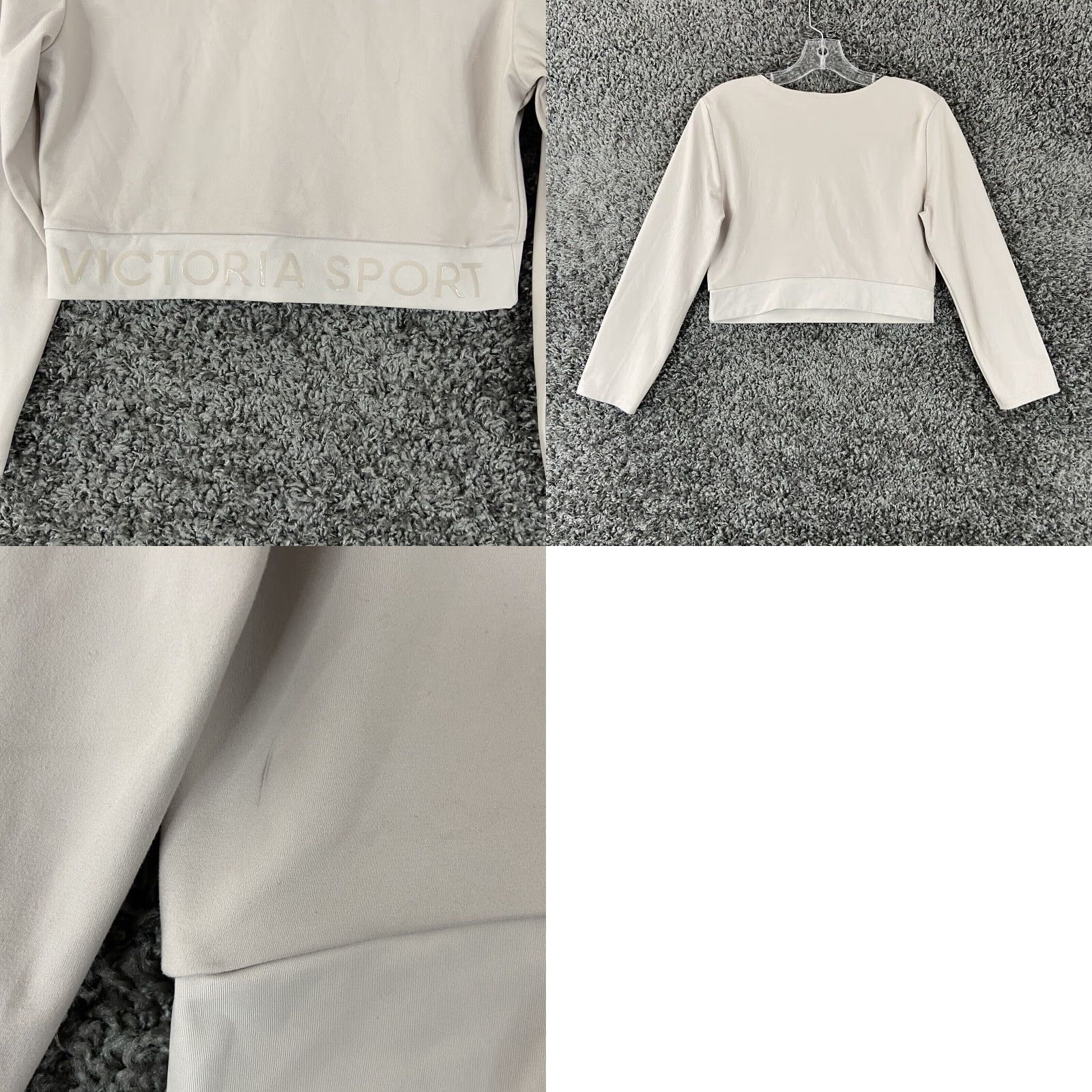 Victoria's Secret Victoria's Secret Sport Workout Top Cropped Long Sleeve Pink Women’s Small Activewear Sports Size S / US 4 / IT 40 - 8 Thumbnail