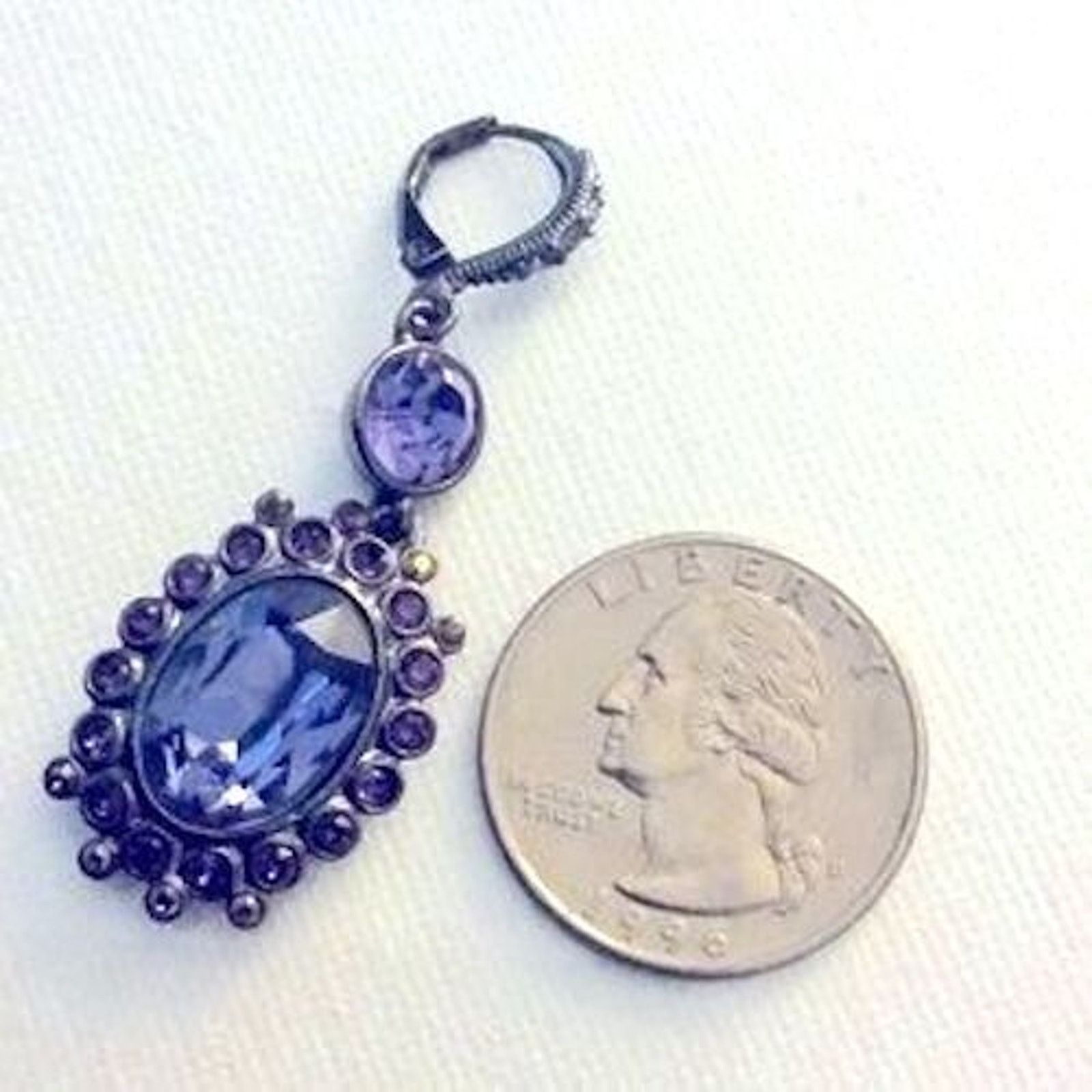 Givenchy GIVENCHY TEARDROP Leverback Dangle EARRINGS Size-@ 2” Length Size ONE SIZE - 7 Thumbnail