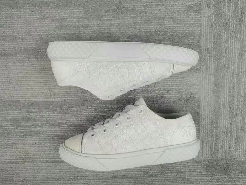 Chanel Chanel GrayBlue Patterned Sneakers Size 36.5 -2505 Size US 6 / IT 36 - 5 Thumbnail