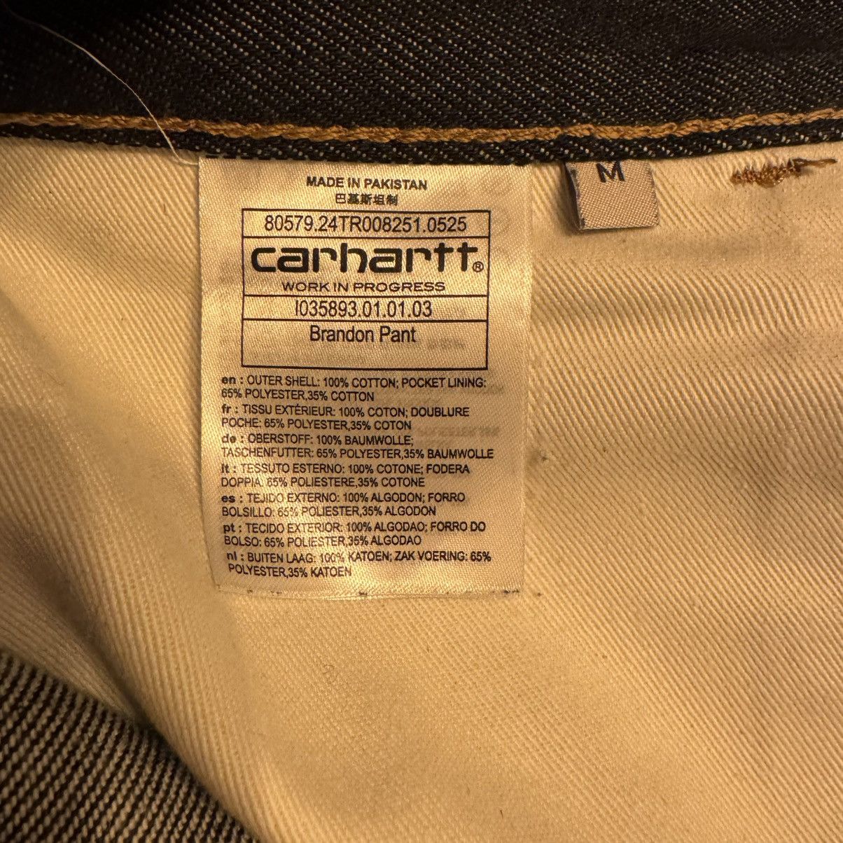 Carhartt Carhartt WIP Brandon Jeans Baggy - Black Rinsed Size US 32 / EU 48 - 7 Thumbnail