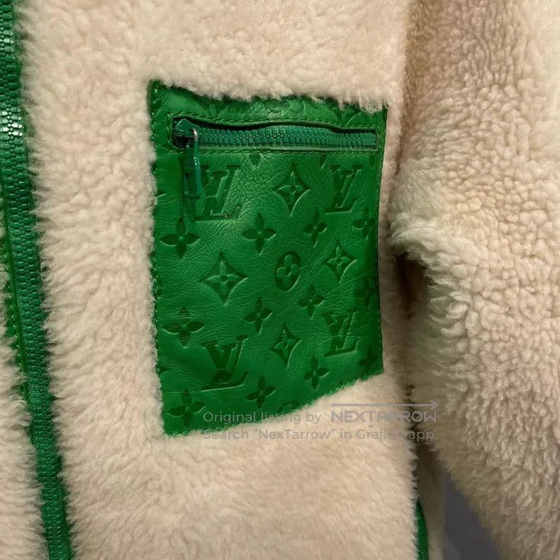 Louis Vuitton Louis Vuitton White and green color-matching fur one-piece Size US S / EU 44-46 / 1 - 3 Thumbnail