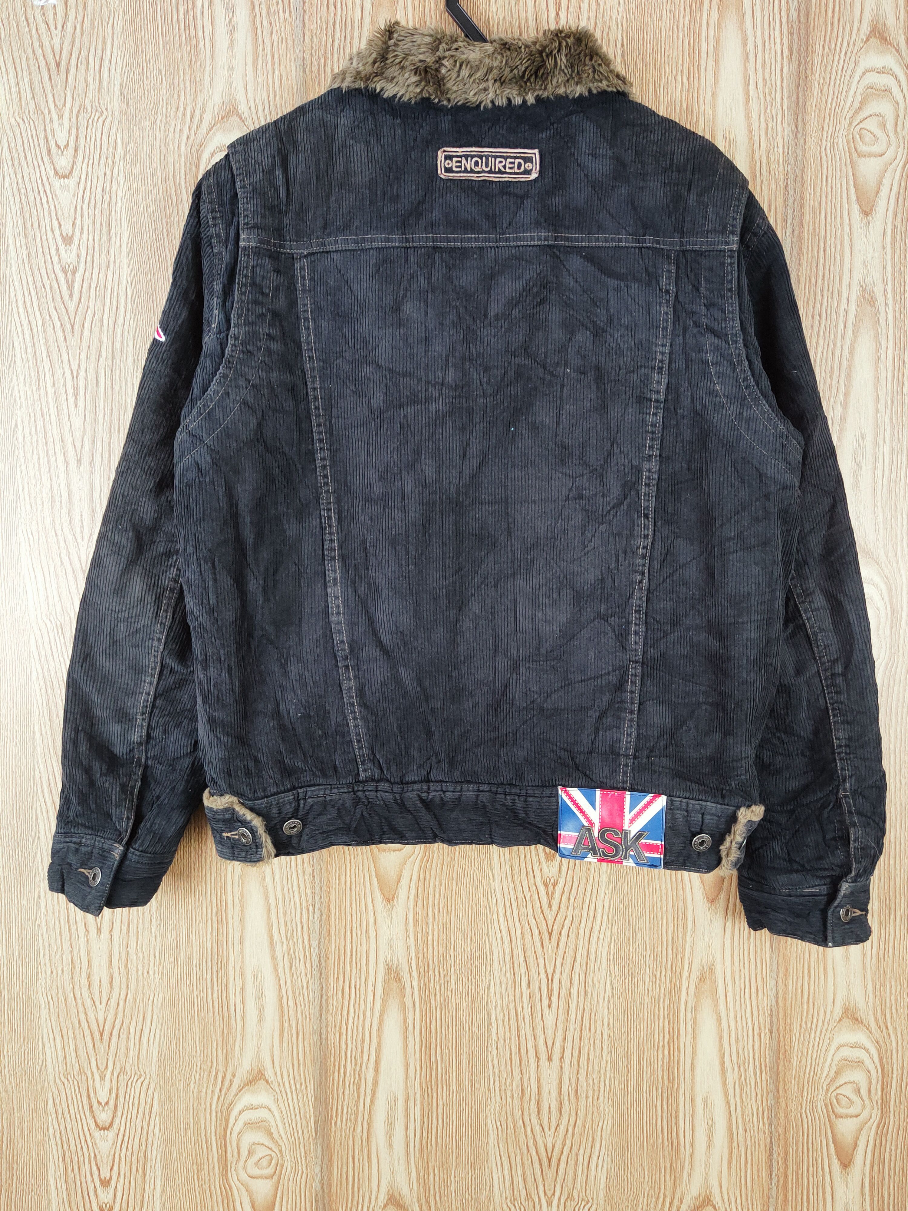 Japanese Brand Ask Black Corduroy Jackets winter #W168 Size US M / EU 48-50 / 2 - 11 Thumbnail