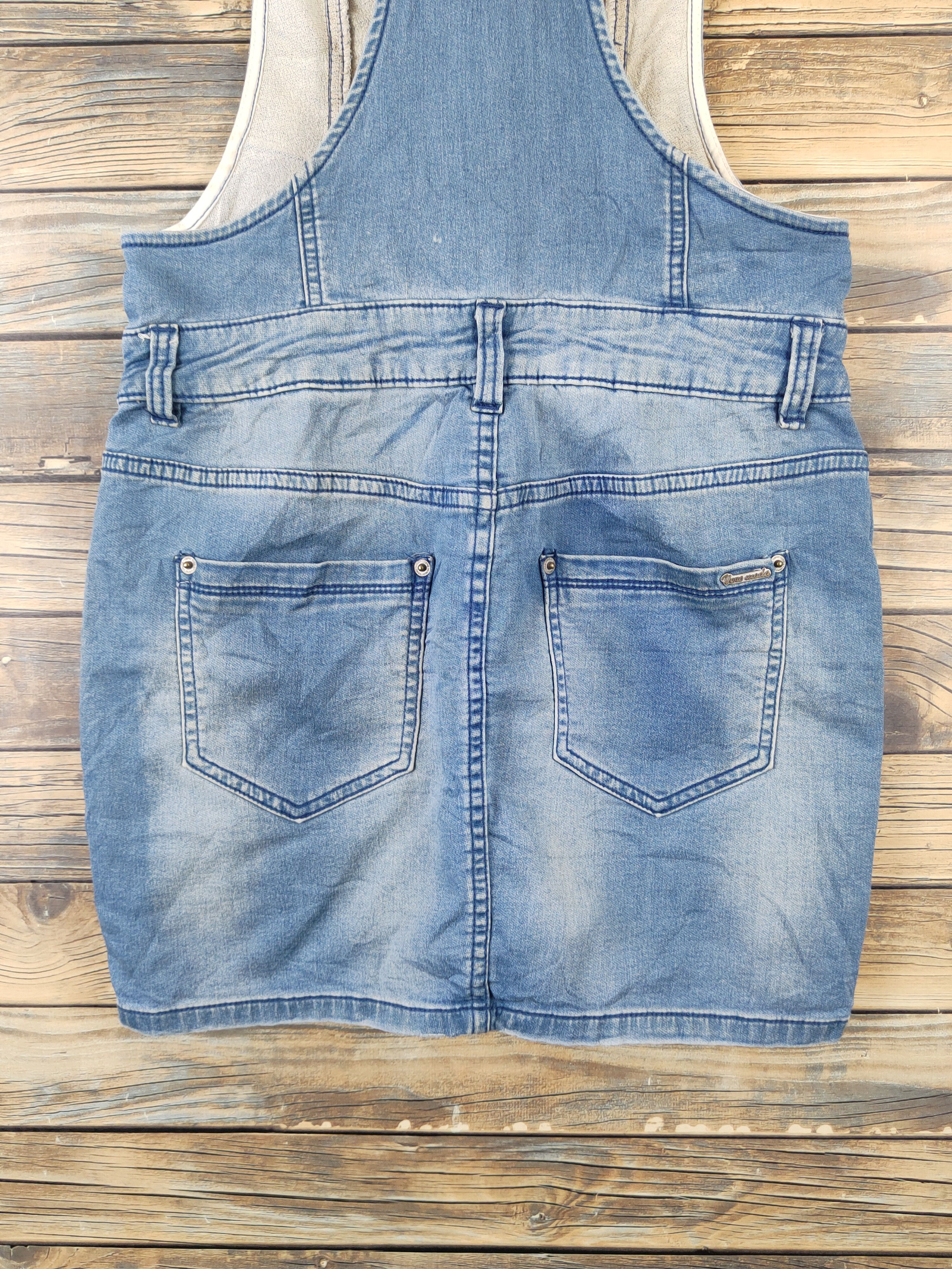 Japanese Brand × Vintage Vintage Vero Moda Blue Denim Skirt Jumpsuits Size 30" / US 8 / IT 44 - 9 Thumbnail