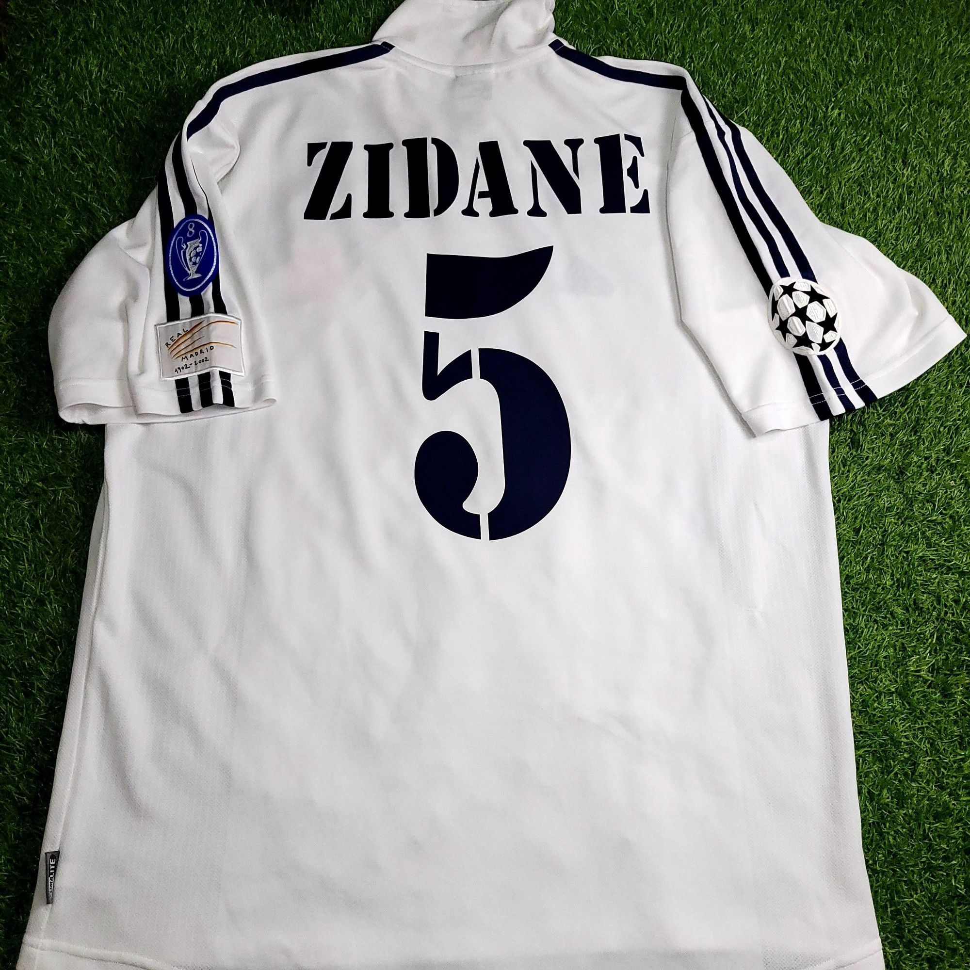 Adidas Zidane Real Madrid Centenary 2001 2002 UEFA Soccer Jersey L Size US L / EU 52-54 / 3 - 1 Thumbnail