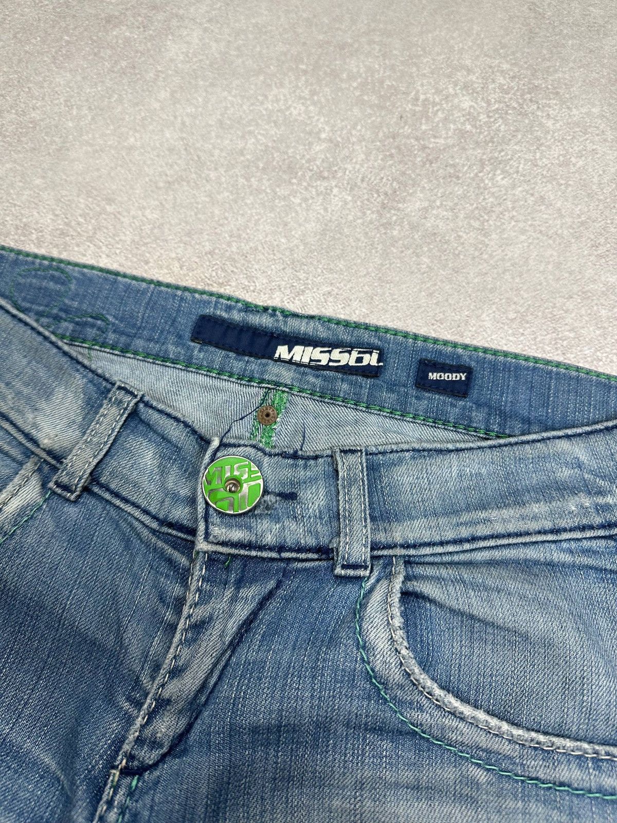 Miss Sixty Vintage Miss Sixty Womans Flared Low Waist Jeans 31 Rare Size 31" - 7 Thumbnail