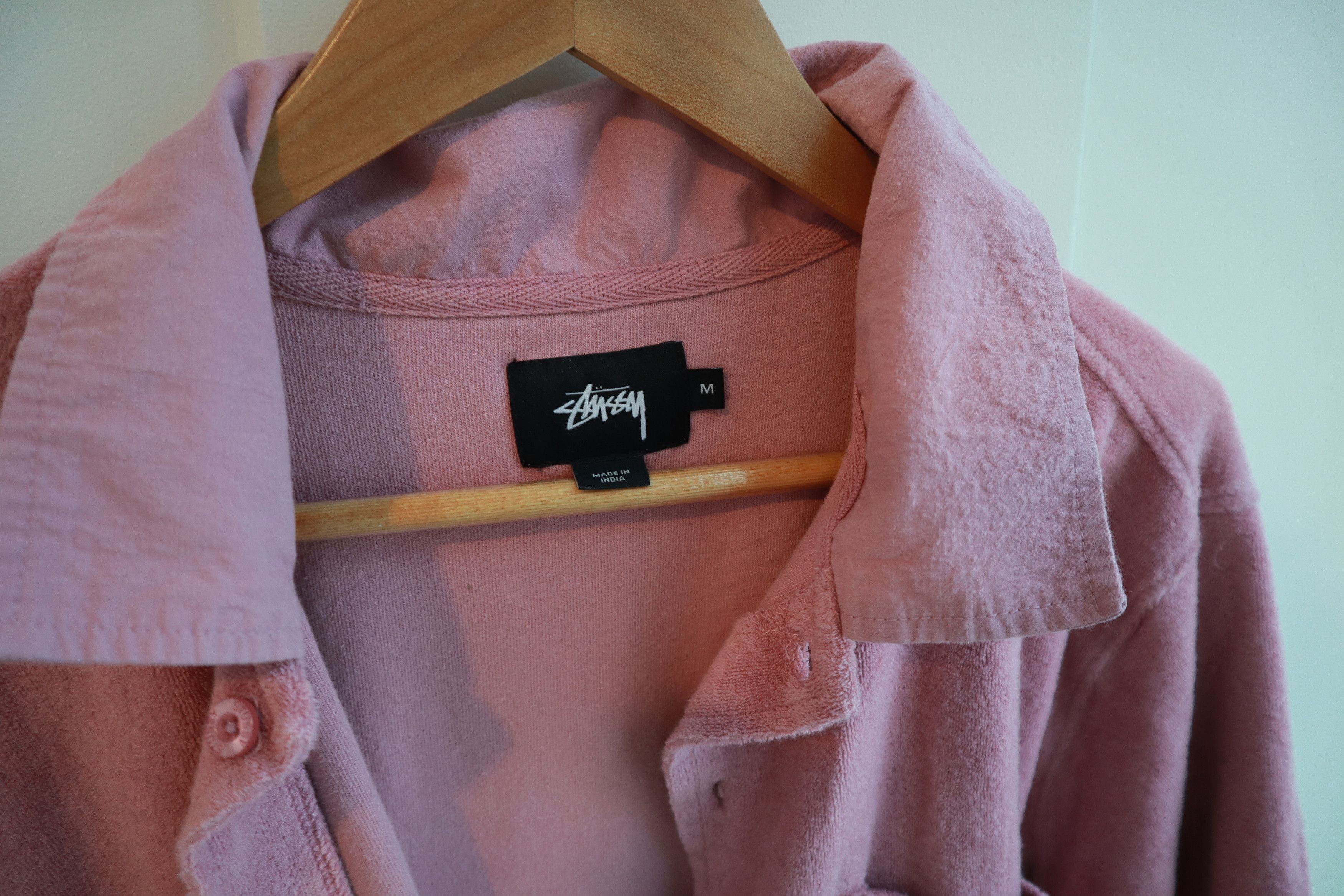 Stussy Stussy Pink Terrycloth Short Sleeve Button Up Size US M / EU 48-50 / 2 - 4 Thumbnail