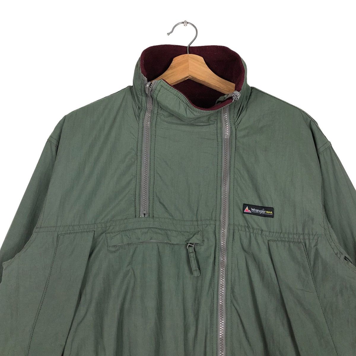 Japanese Brand 🔥Vintage Reversible Bomber Jacket Wrangler Trail Size US M / EU 48-50 / 2 - 15 Thumbnail