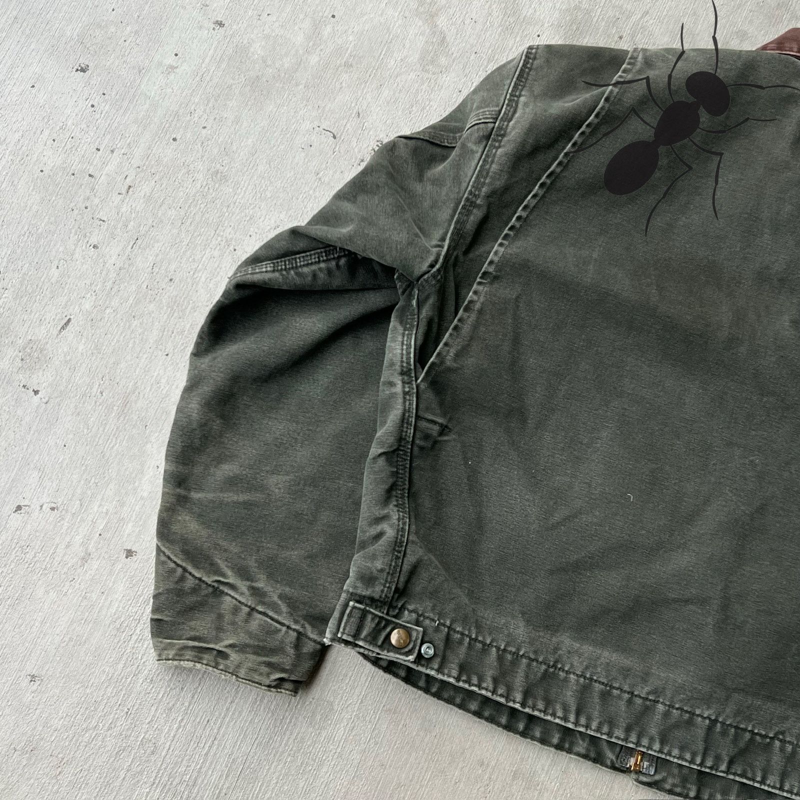Carhartt × Vintage Carhartt J97 MOS faded green detroit work wear jacket Size US L / EU 52-54 / 3 - 13 Thumbnail