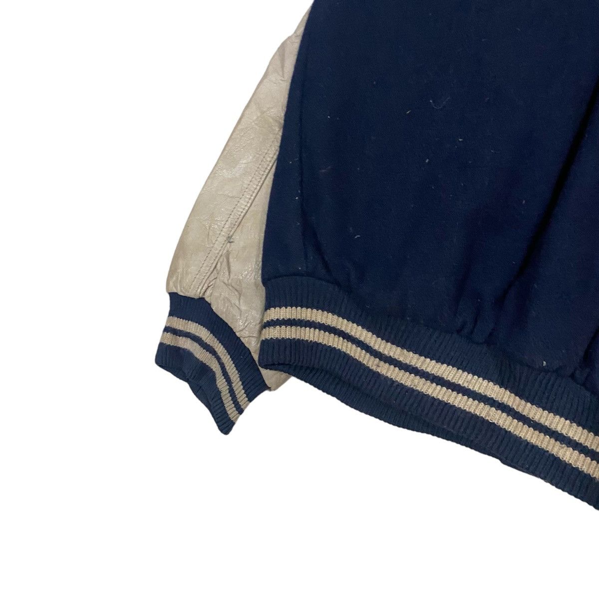 Vintage 🔥VINTAGES SUNTORY BOSS COFFEE WOOL LEATHER VARSITY JACKET Size US L / EU 52-54 / 3 - 8 Thumbnail
