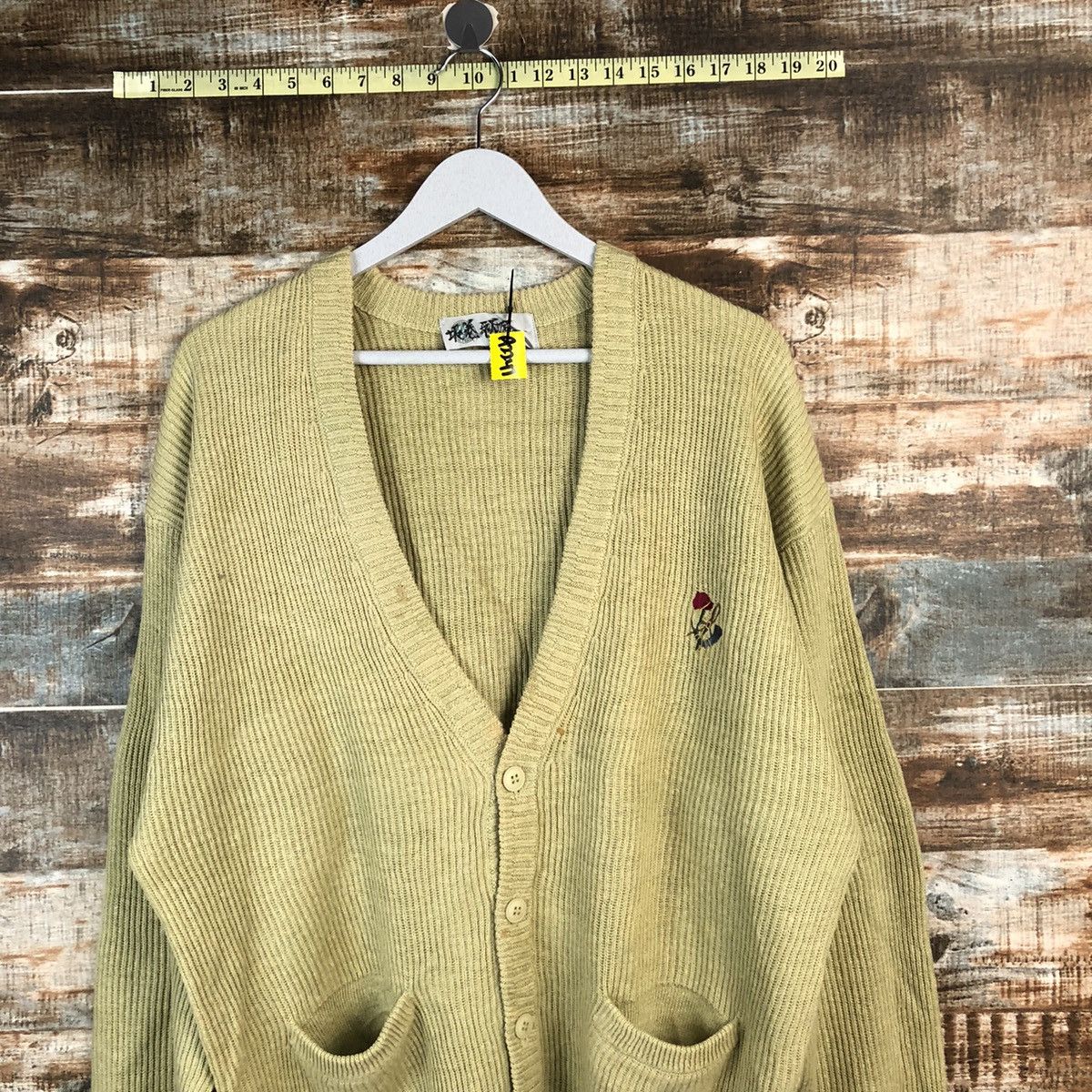 Japanese Brand Japan vintage Green Cardigan Knitwear #A2247 Size US XL / EU 56 / 4 - 2 Thumbnail