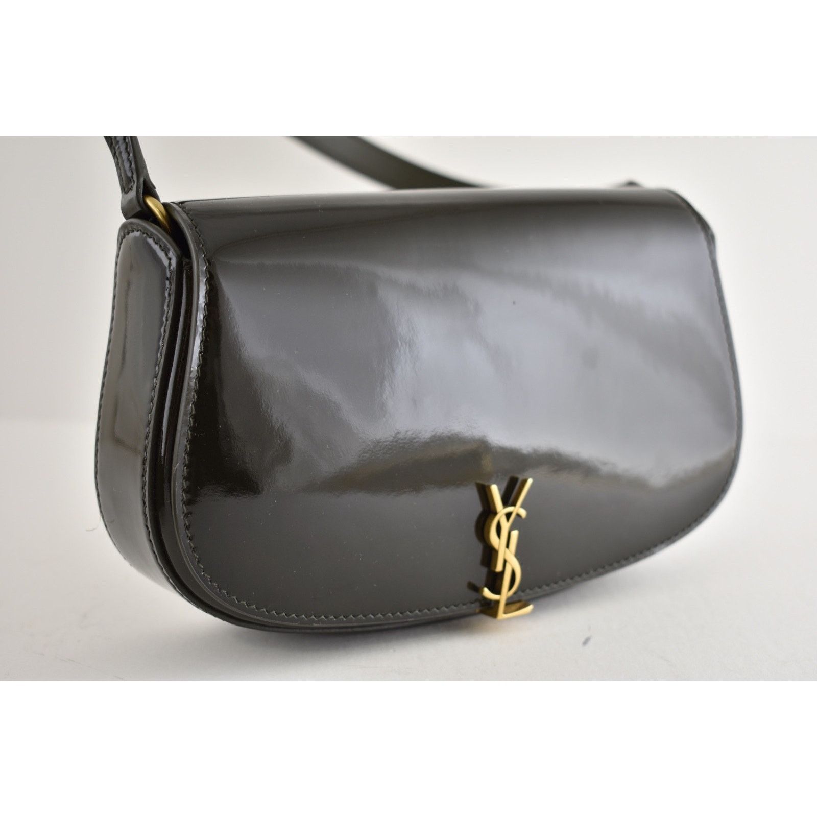 Yves Saint Laurent Saint Laurent Mini Voltaire Demi Lune YSL Shoulder Bag Green Size ONE SIZE - 8 Thumbnail