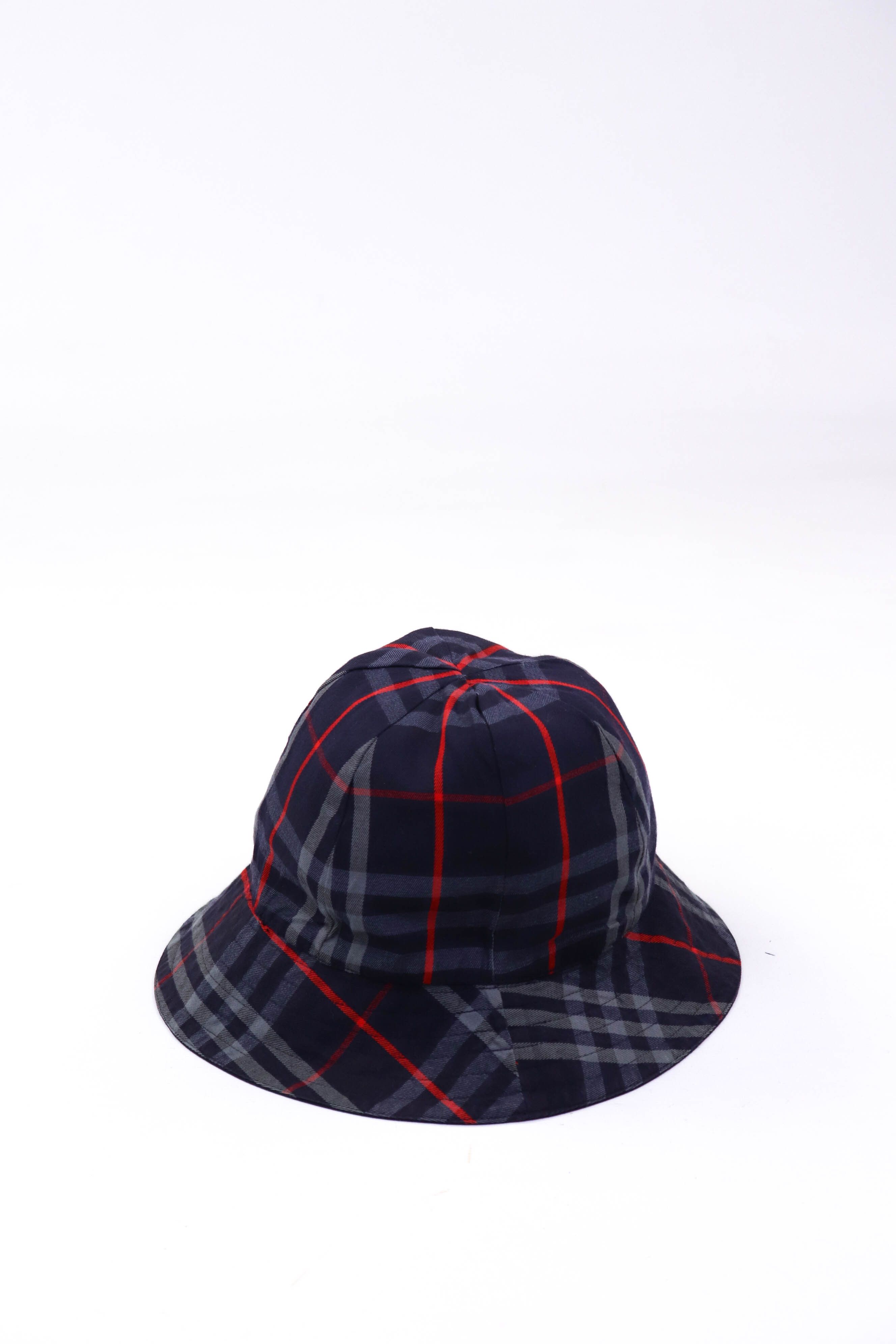 Burberry Burberrys Vintage Blue Nova Check Reversible Bucket Hat Size ONE SIZE - 2 Thumbnail