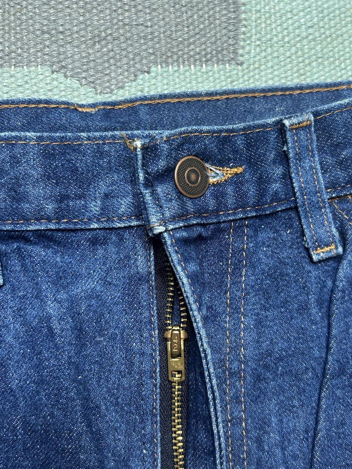 Vintage 80s straight leg jeans dark talon zippe cowboy western 32x33 Size US 32 / EU 48 - 4 Thumbnail