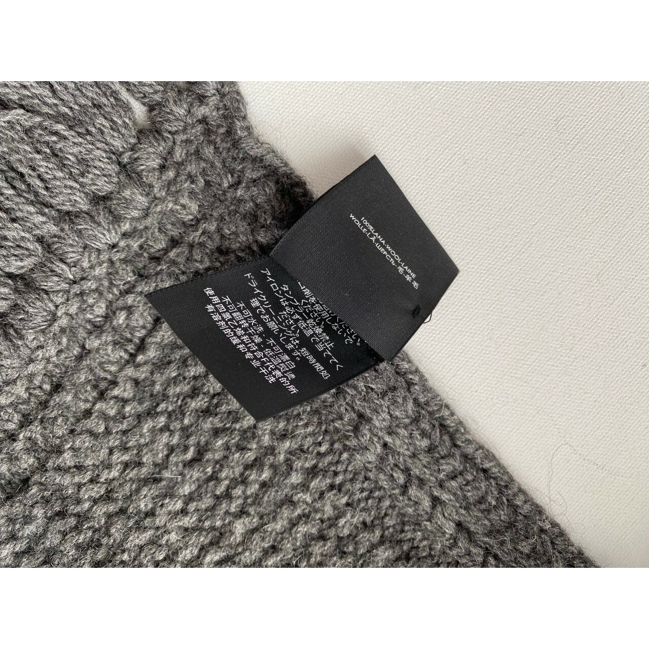Saint Laurent Paris Saint Laurent Paris St Maille Daran Knit Scarf Grey Size ONE SIZE - 5 Thumbnail
