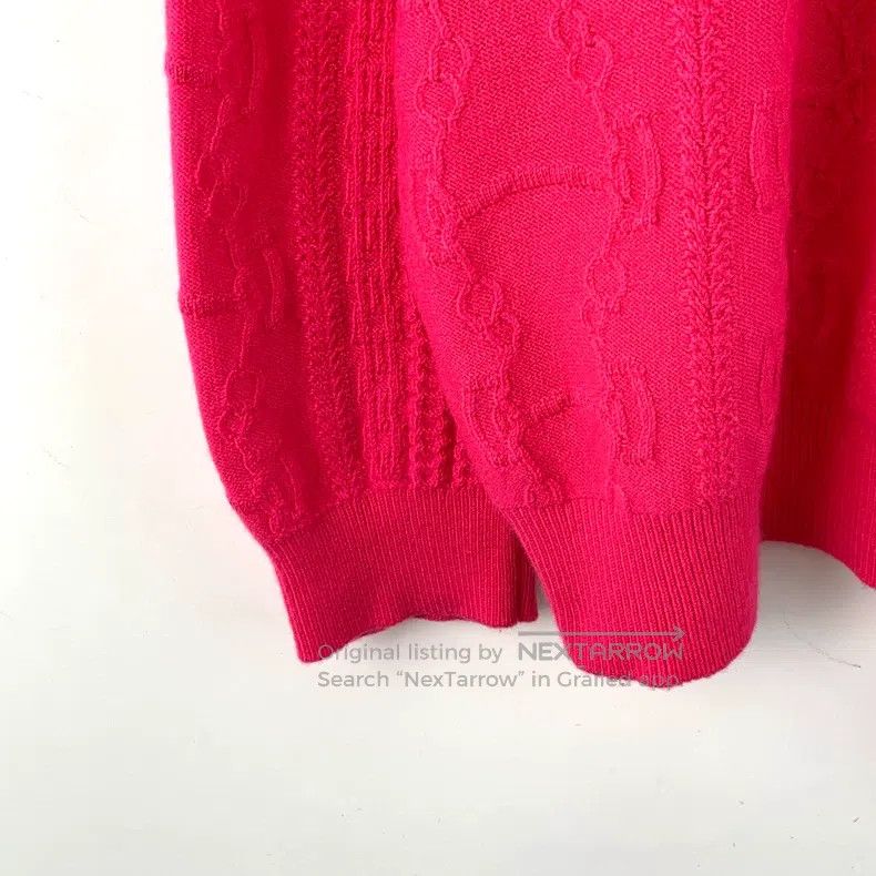 Hermes Hermes Patterned Wool Round Neck Long-Sleeve Knit Sweater Size XS / US 0-2 / IT 36-38 - 4 Thumbnail