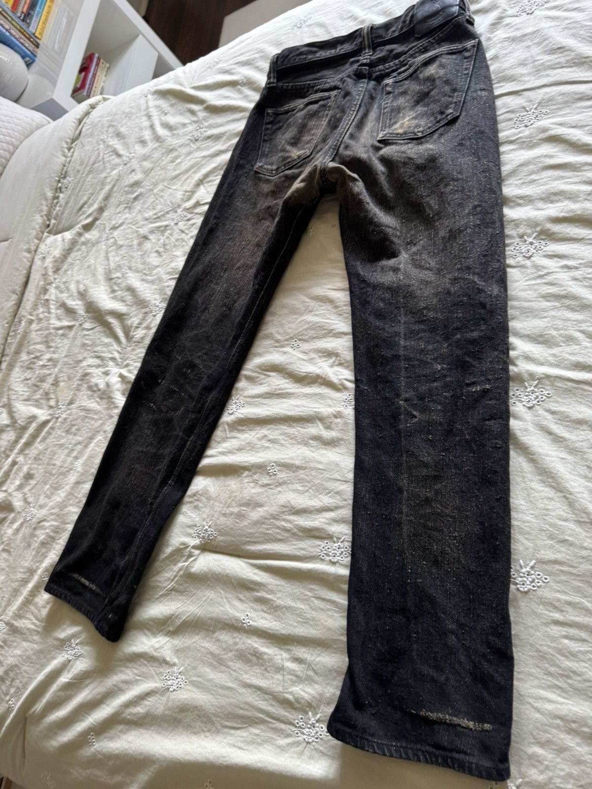 Pure Blue Japan PURE BLUE JAPAN TEA-CORE DYED BLACK DENIM TCD-003-BK - SZ 32 Size US 32 / EU 48 - 2 Thumbnail