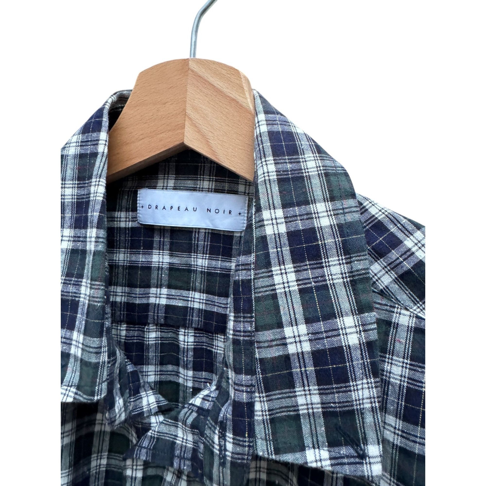 Drapeau Noir Checkered Textured Shirt Size US L / EU 52-54 / 3 - 3 Thumbnail