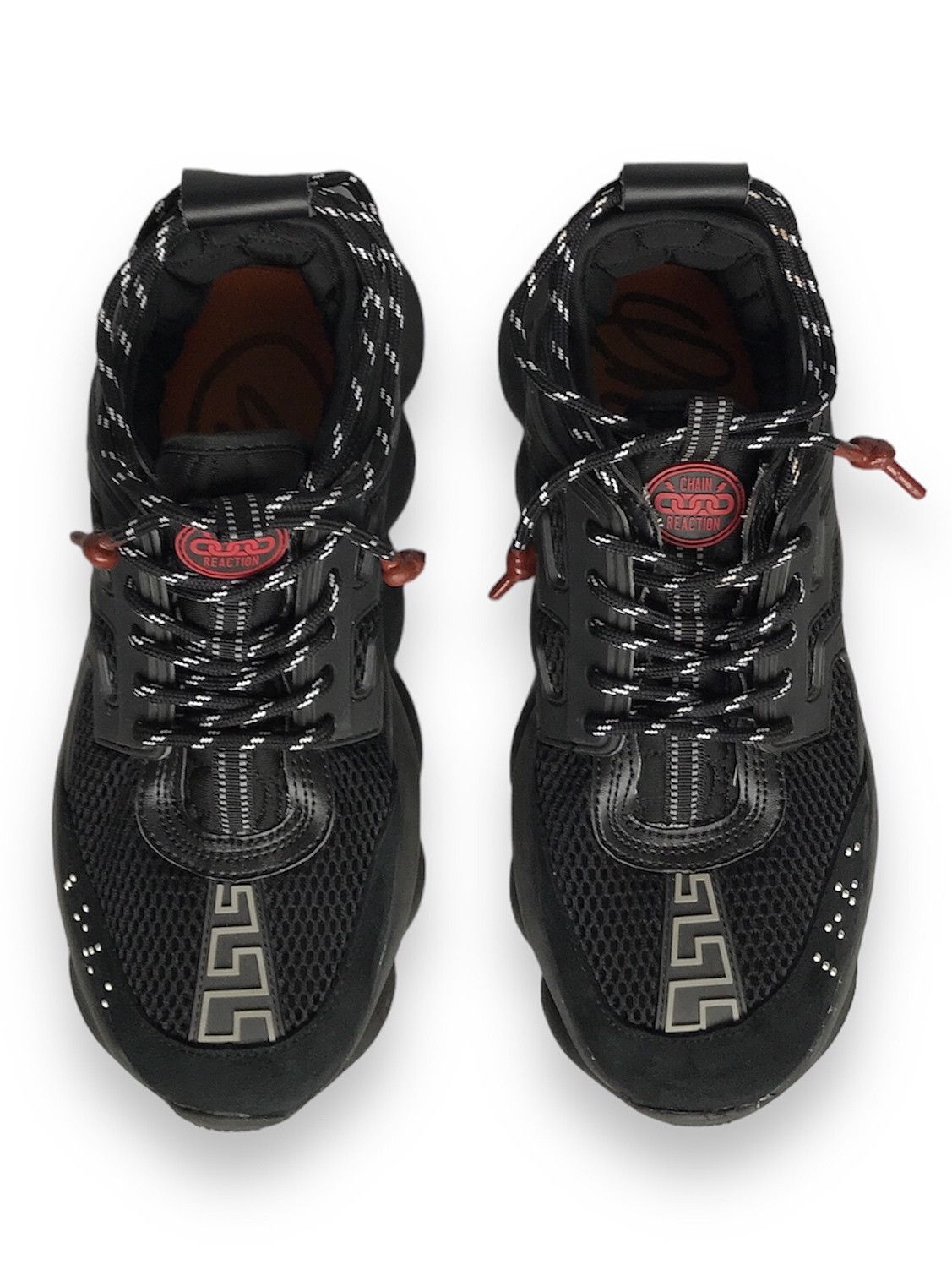 Versace VERSACE CHAIN REACTION BLACK SNEAKERS US10 EU43 UK9 Size US 10 / EU 43 - 3 Thumbnail
