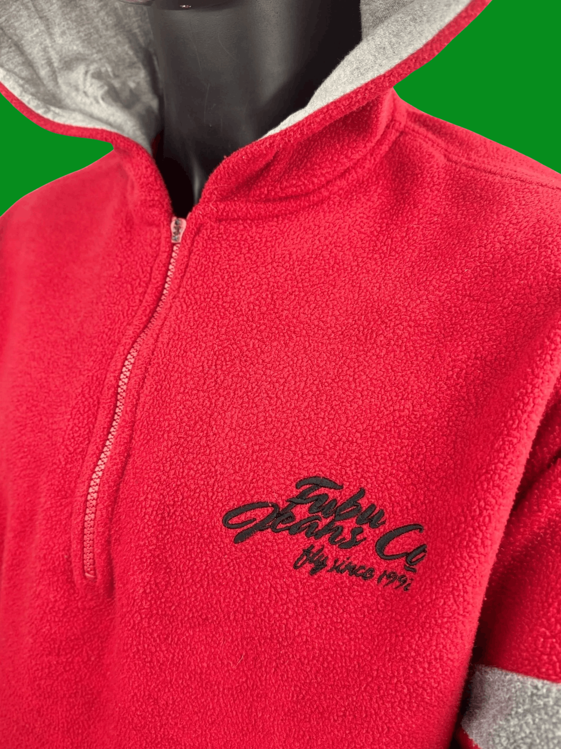 Fubu VTG FUBU 90s Quarter-Zip Hoodie – Band Striped Retro Style Size US M / EU 48-50 / 2 - 4 Thumbnail