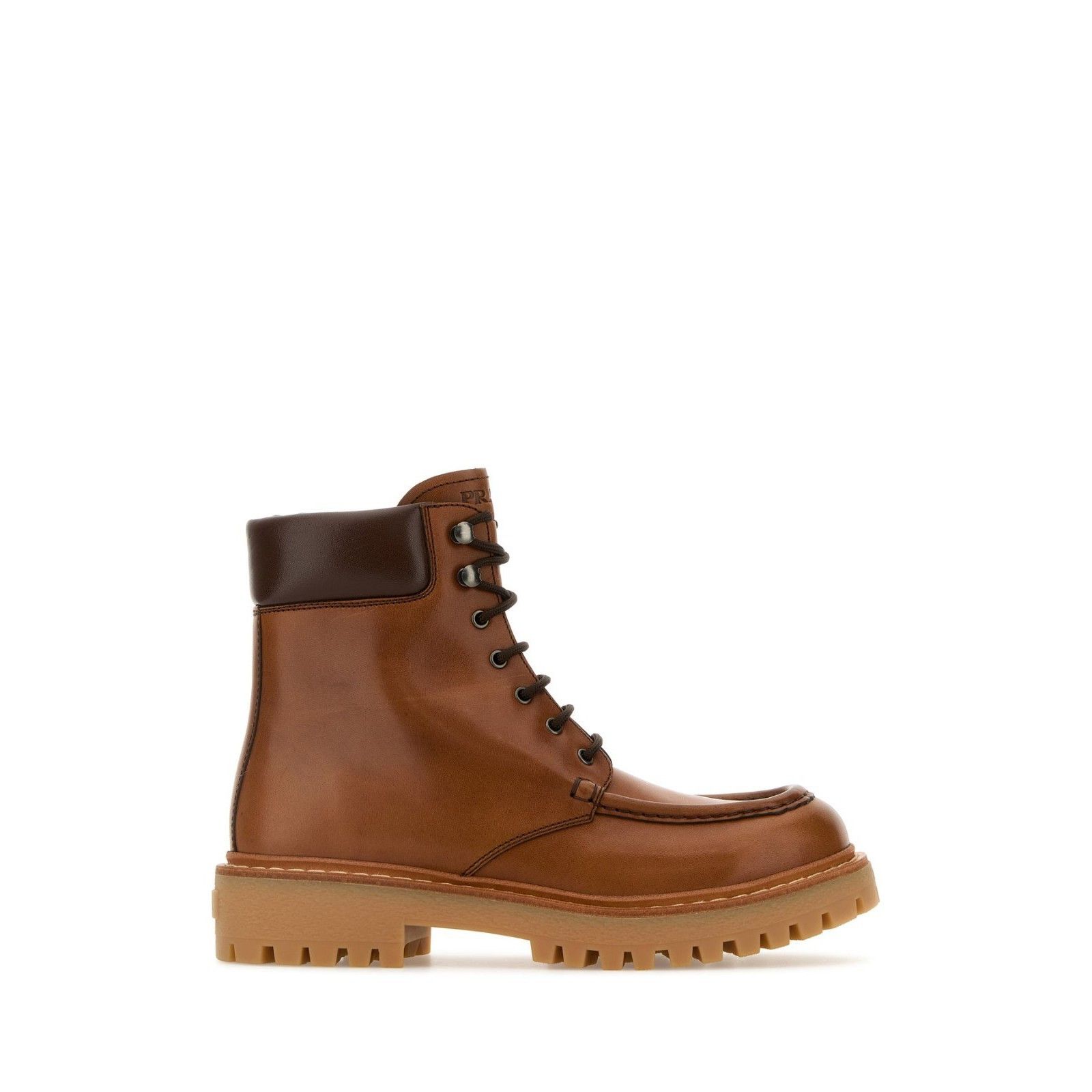 Prada PRADA Brown Smooth Leather Ankle Boots New And Authentic (Wo Size US 10 / IT 40 - 1 Thumbnail