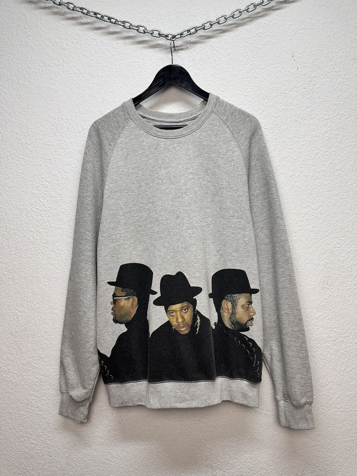 RUN DMC Vintage Run DMC Grey Graphic Sweatshirt Size L Size US L / EU 52-54 / 3 - 1 Thumbnail