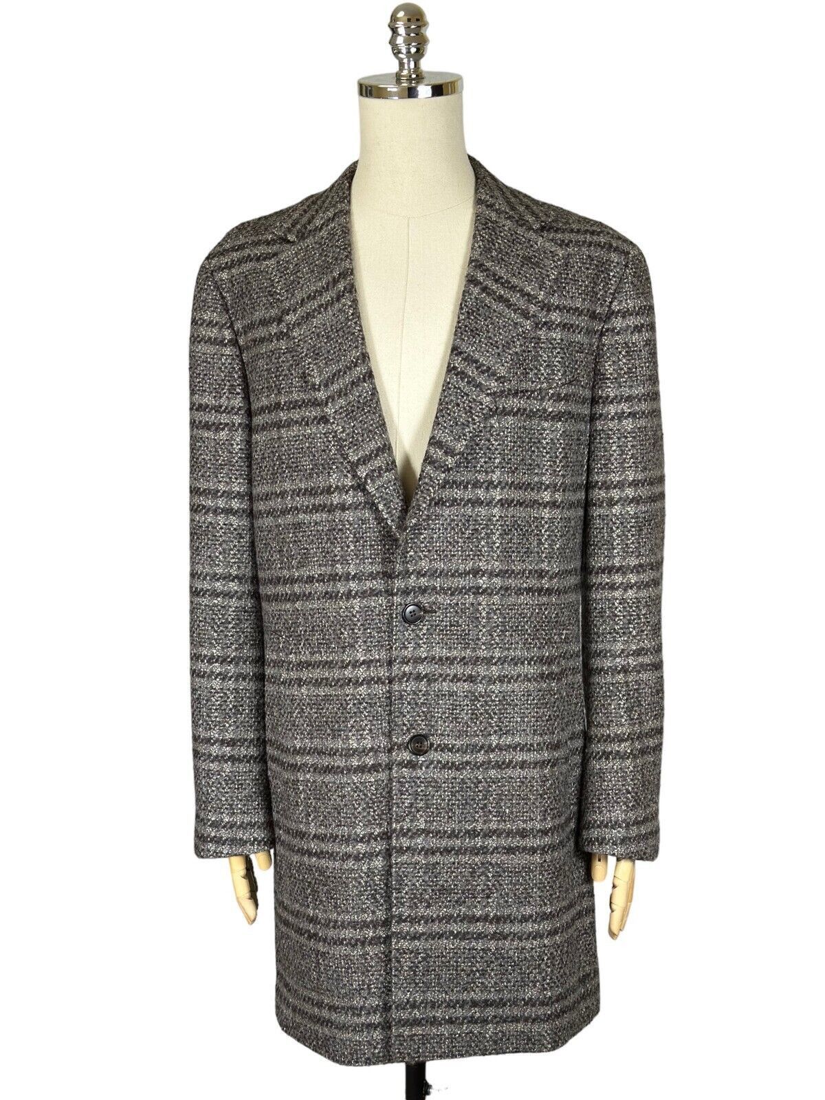 image of Suitsupply Vicenza Wool Silk Grey Men's Coat Size 56