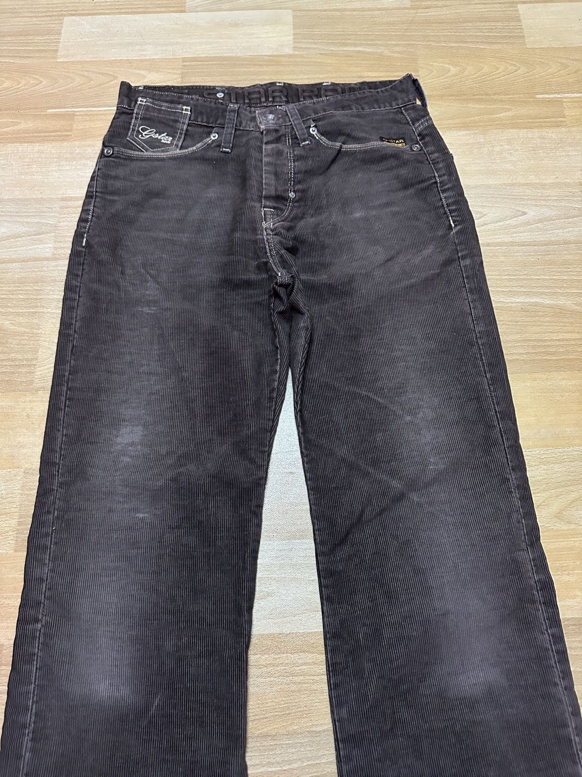 G-Star × Vintage Rare🔥G Star Raw Corduroy Denim Size US 31 - 2 Thumbnail
