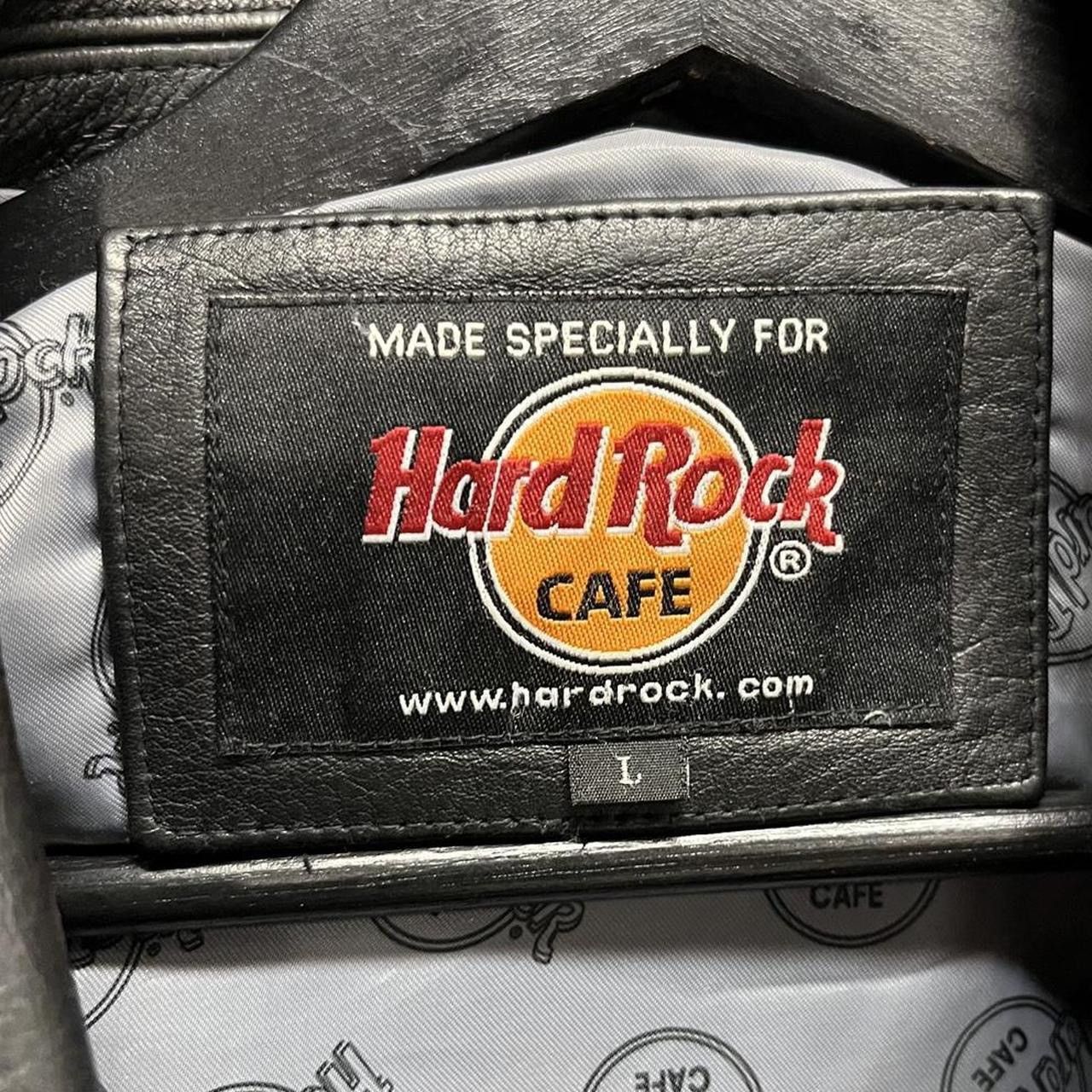 Hard Rock Cafe Vintage Hard Rock Cafe Heavy Leather Jacket Size US L / EU 52-54 / 3 - 7 Thumbnail