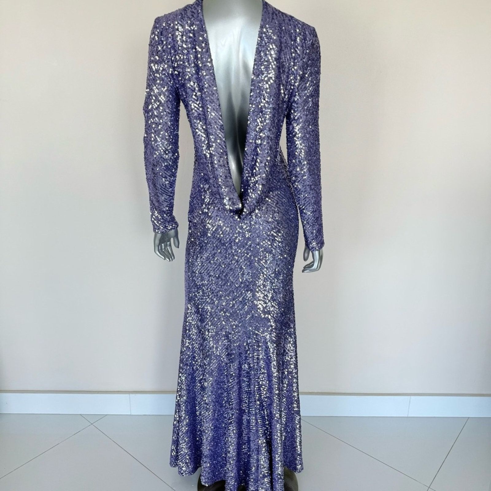 Naeem Khan NAEEM KHAN Sequin Gown size 6 US Retail 8000$ Authentic Size M / US 6-8 / IT 42-44 - 4 Thumbnail