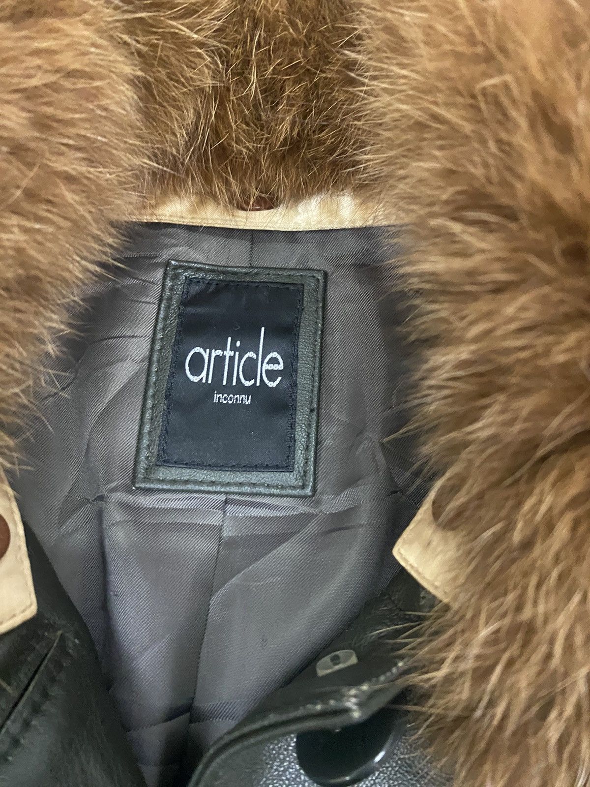 If Six Was Nine × Japanese Brand Leather Jacket Mink Fur Article Size US M / EU 48-50 / 2 - 7 Thumbnail