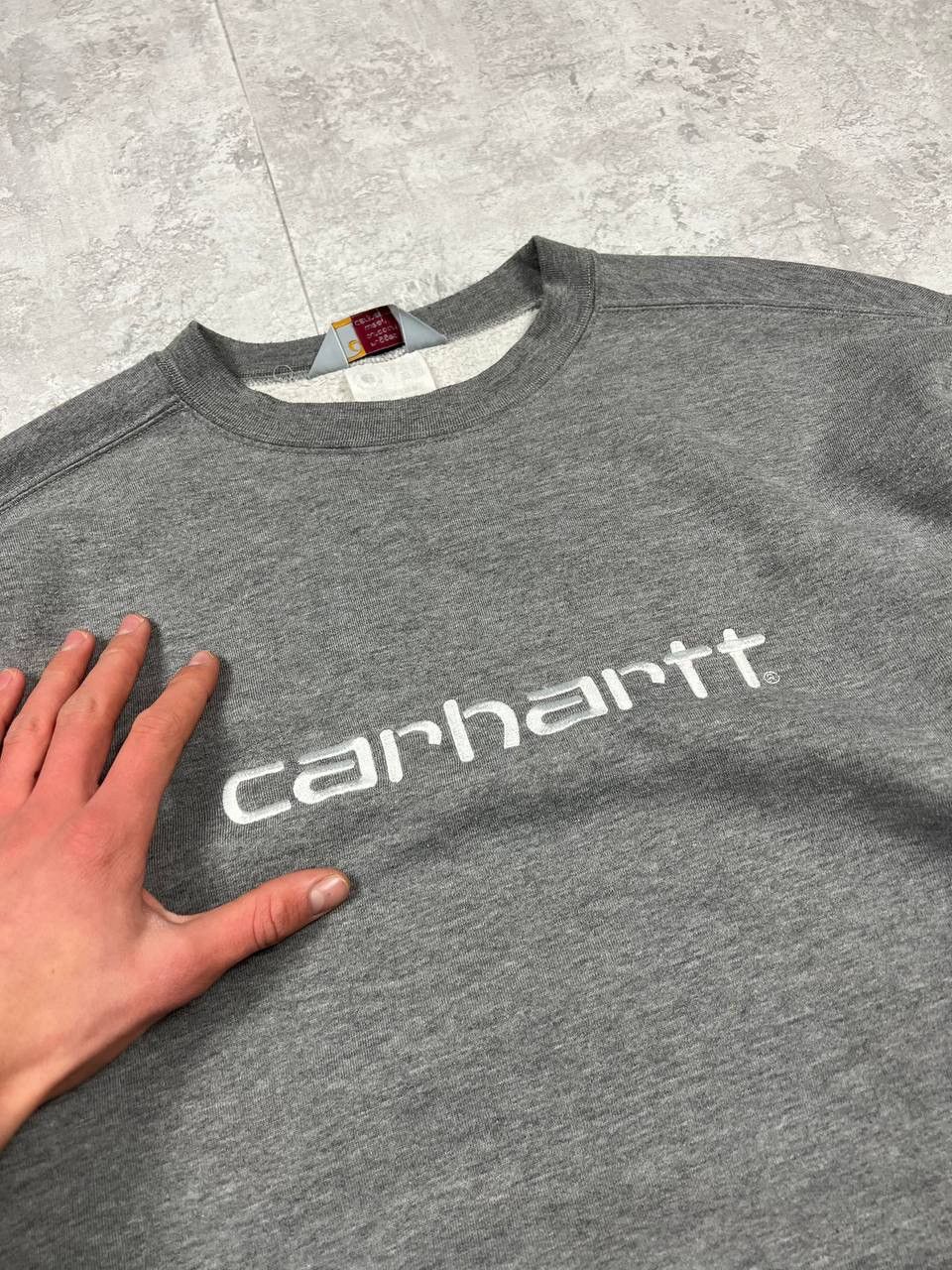Carhartt Vintage Y2K Carhartt Sweatshirt Embroidered Big Logo Size US L / EU 52-54 / 3 - 6 Thumbnail