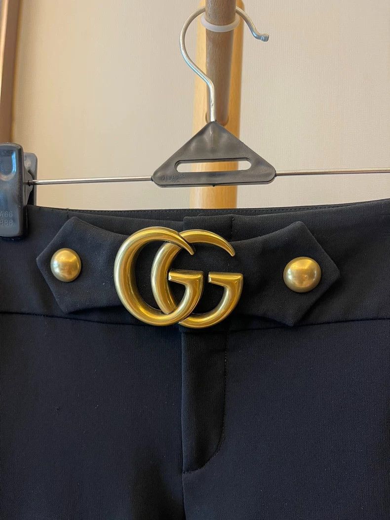 Gucci Gucci black pants with the double G logo.- Size US S / EU 44-46 / 1 - 8 Thumbnail