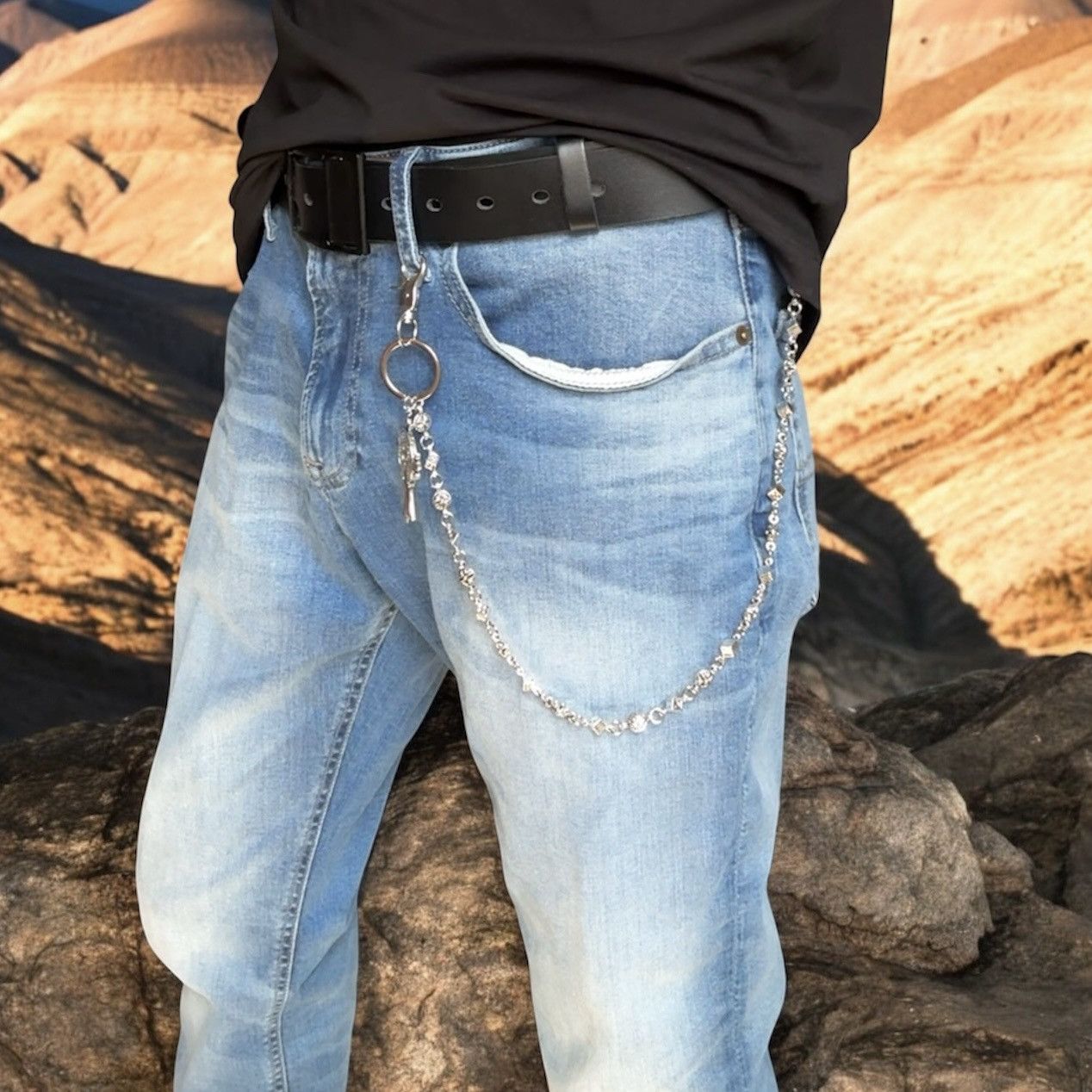 Other Cross Pants Chain for Men Women,Jeans Chain,Keys Chain Size ONE SIZE - 6 Thumbnail