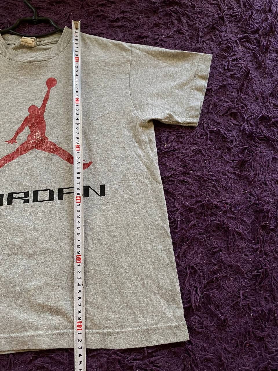 Jordan Brand × Vintage Vintage 90s Jordan T-shirt center Big Logo Y2K Ultra Rare Size US L / EU 52-54 / 3 - 8 Thumbnail