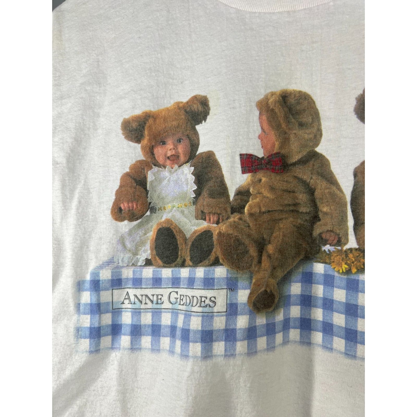Other Vintage 90s Anne Geddes Baby Bears Photography Tshirt Size M Size US M / EU 48-50 / 2 - 5 Thumbnail