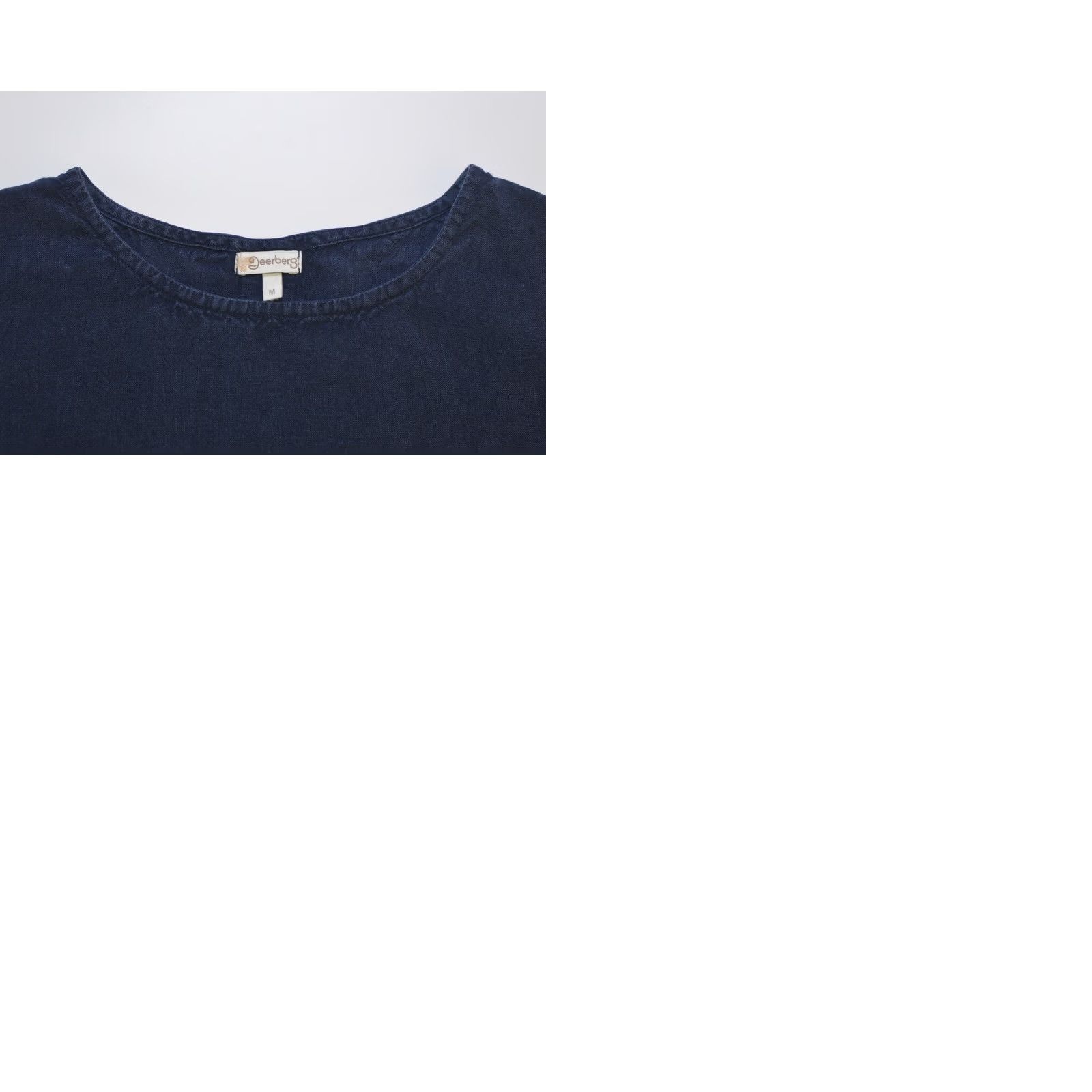 Vintage Wmns Deerberg Front Pocket Blue Linen T-Shirt Top M Women Shirt XS? Size M / US 6-8 / IT 42-44 - 9 Thumbnail