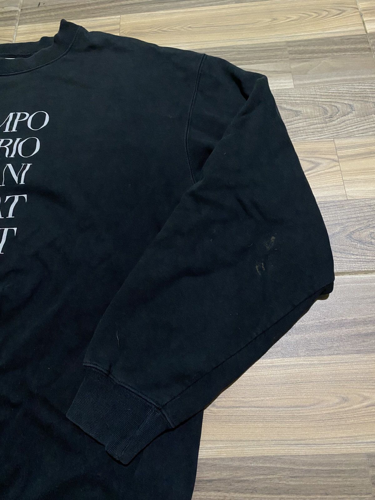 Armani VINTAGE ARMANI SWEATSHIRT BLACK FADED Size US M / EU 48-50 / 2 - 8 Thumbnail