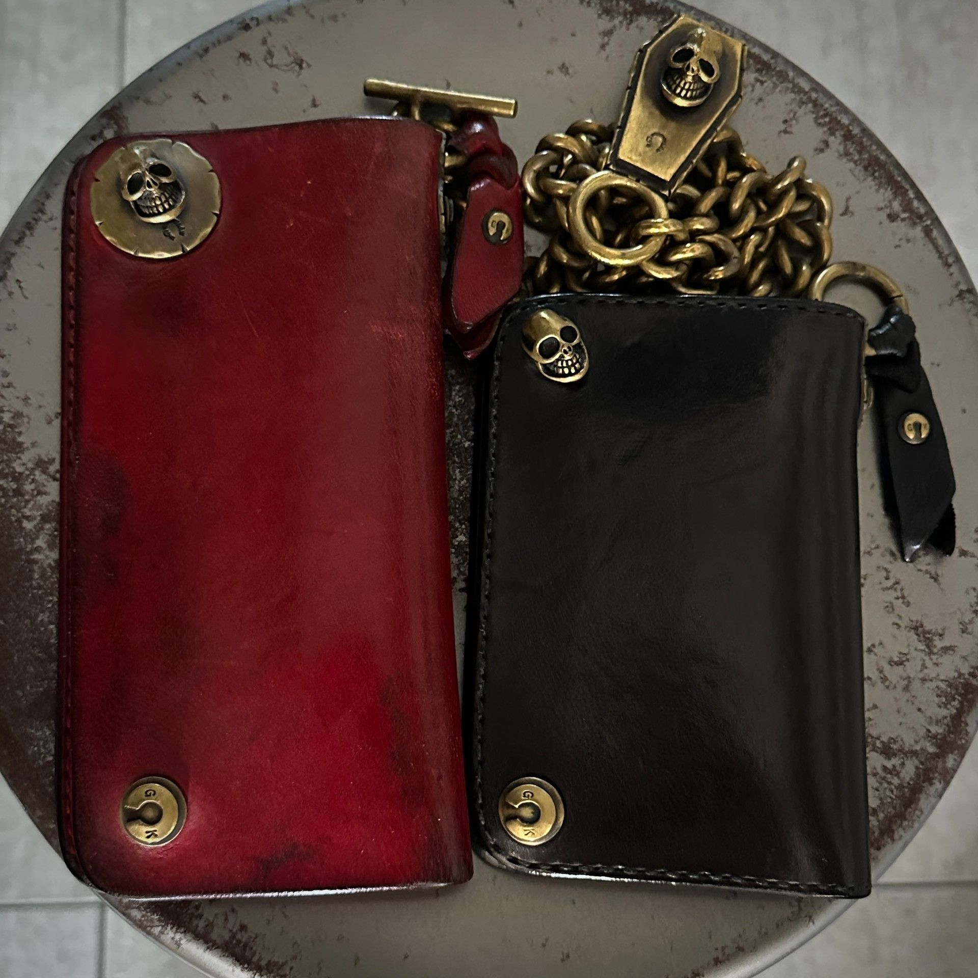 Other Gold Kid Brass Wallet with Chain Size ONE SIZE - 1 Thumbnail