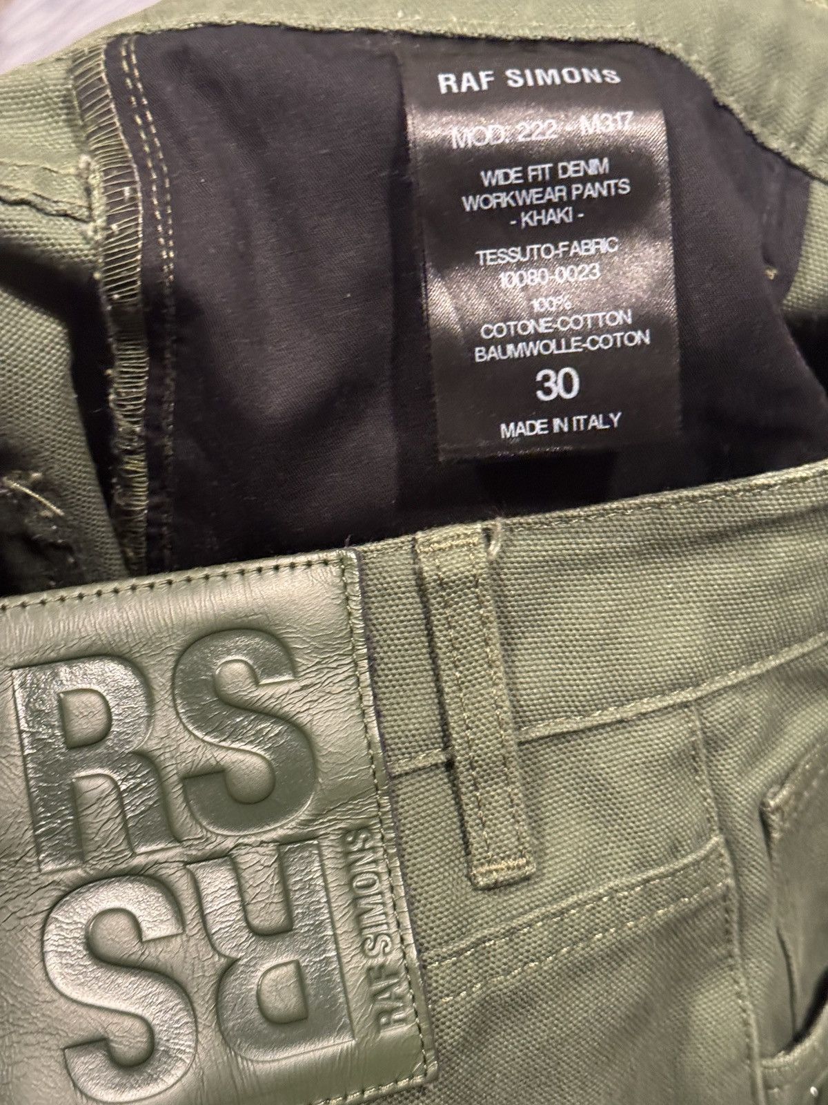 Raf Simons RAF SIMONS Men’s Wide Fit Denim Workwear Pants Size US 30 / EU 46 - 6 Thumbnail