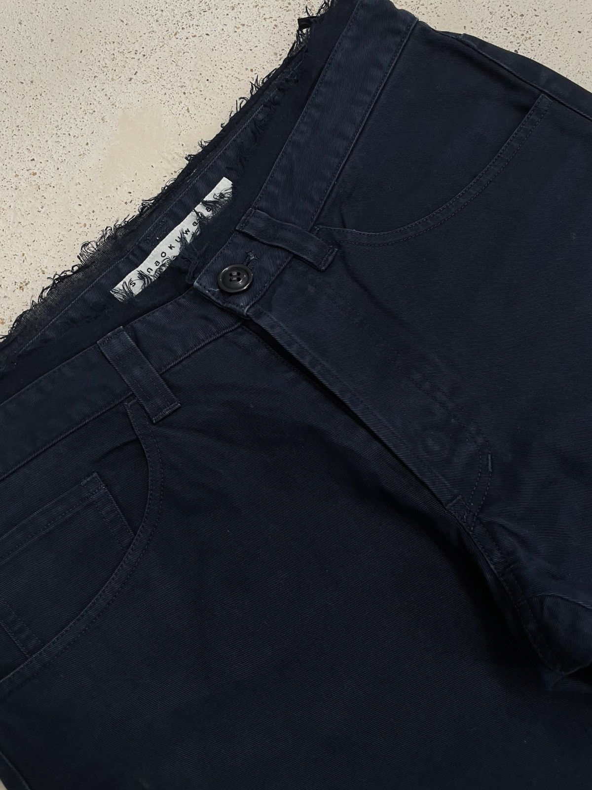 Issey Miyake Sunaokuwahara by Issey Miyake Japan Dark Blue Formal Pants Size US 29 - 7 Thumbnail