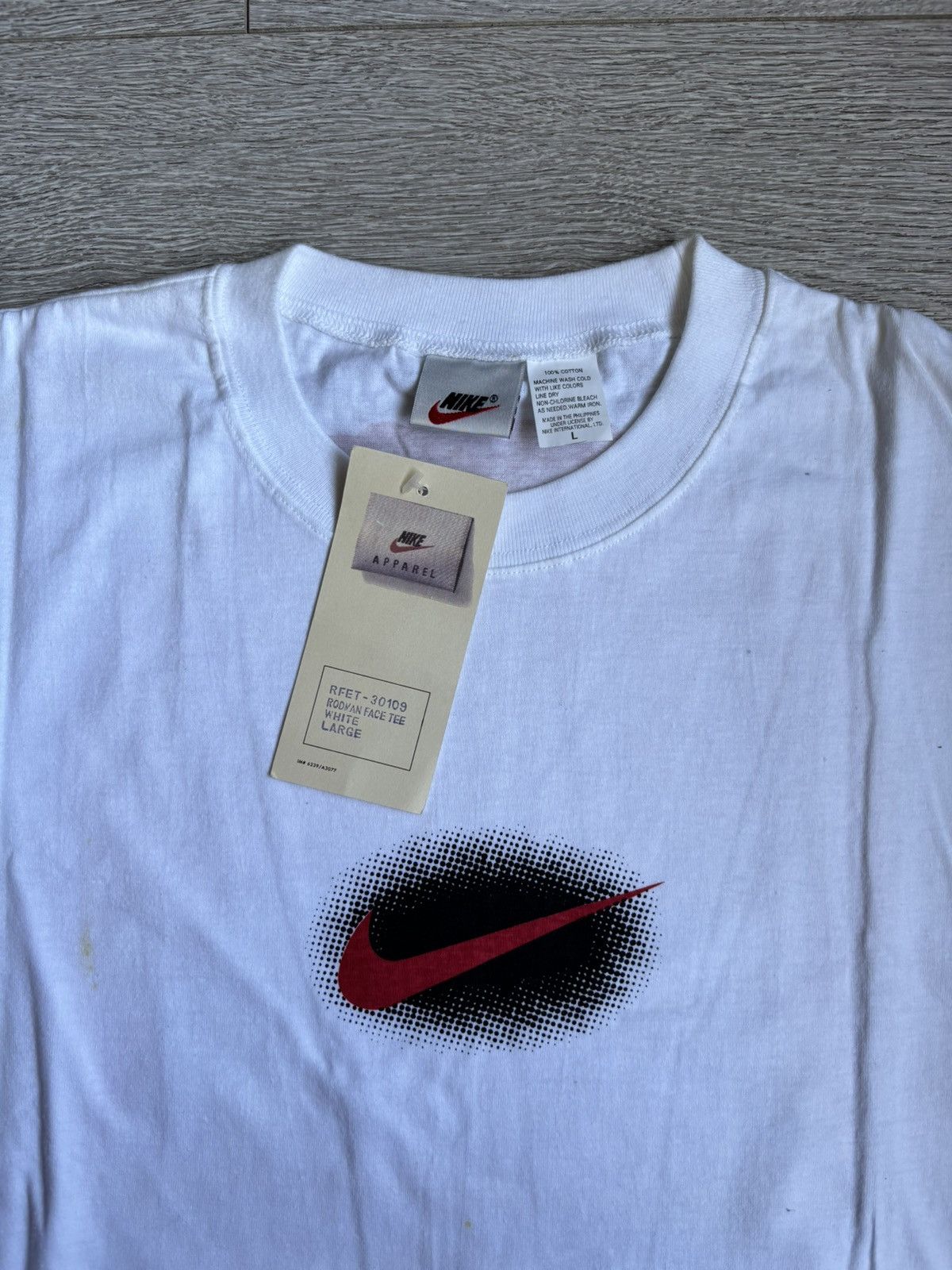 Nike VERY RARE DEADSTOCK Vintage 90s Nike Rodman tshirt Size US L / EU 52-54 / 3 - 4 Thumbnail