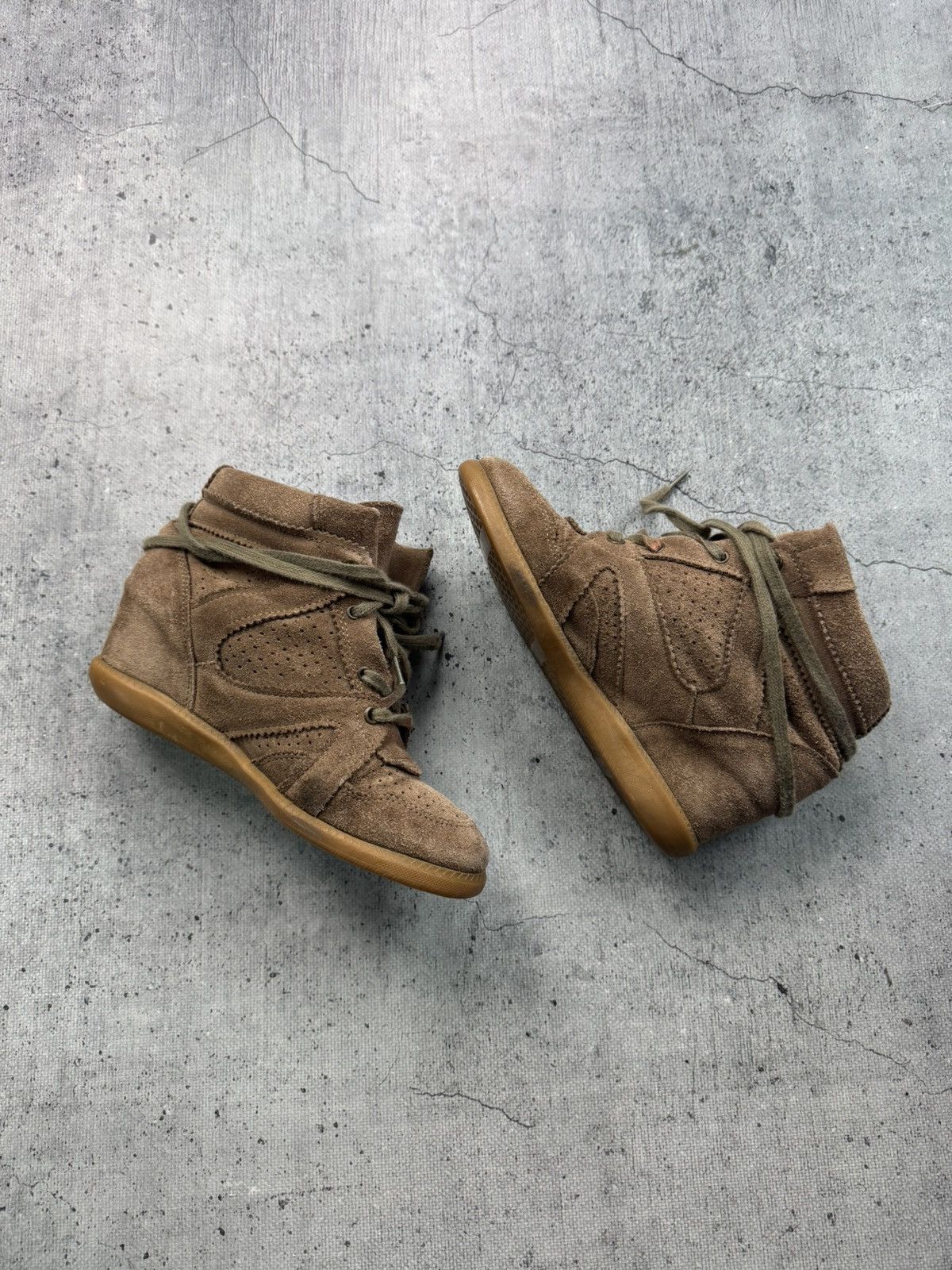 Other Unbranded Isabel Marant Style Bekett Wedge Sneakers Shoes Size US 9 / IT 39 - 6 Thumbnail