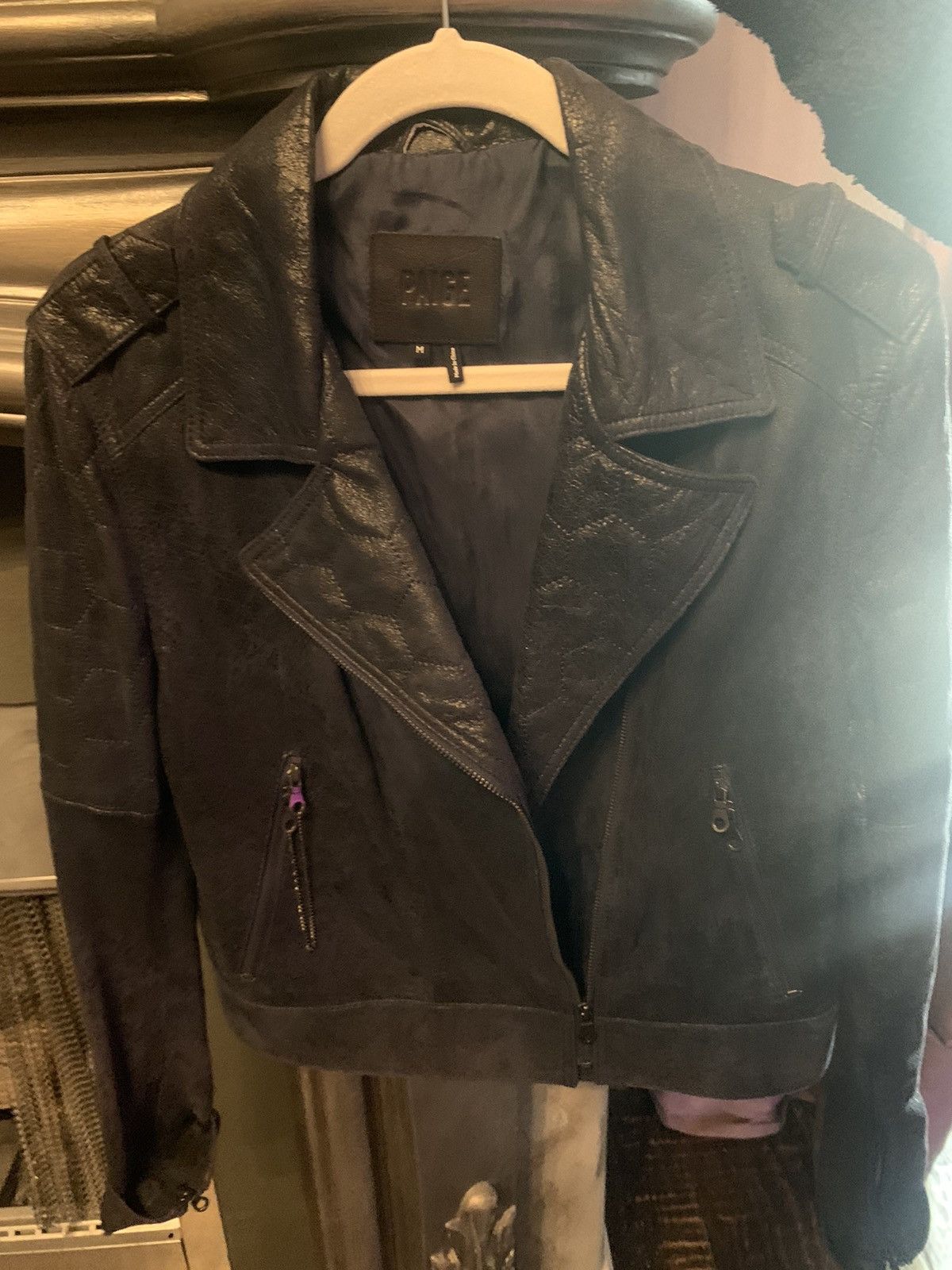 Paige Paige lamb skin leather jacket- worn 1-2x. Size M / US 6-8 / IT 42-44 - 1 Thumbnail